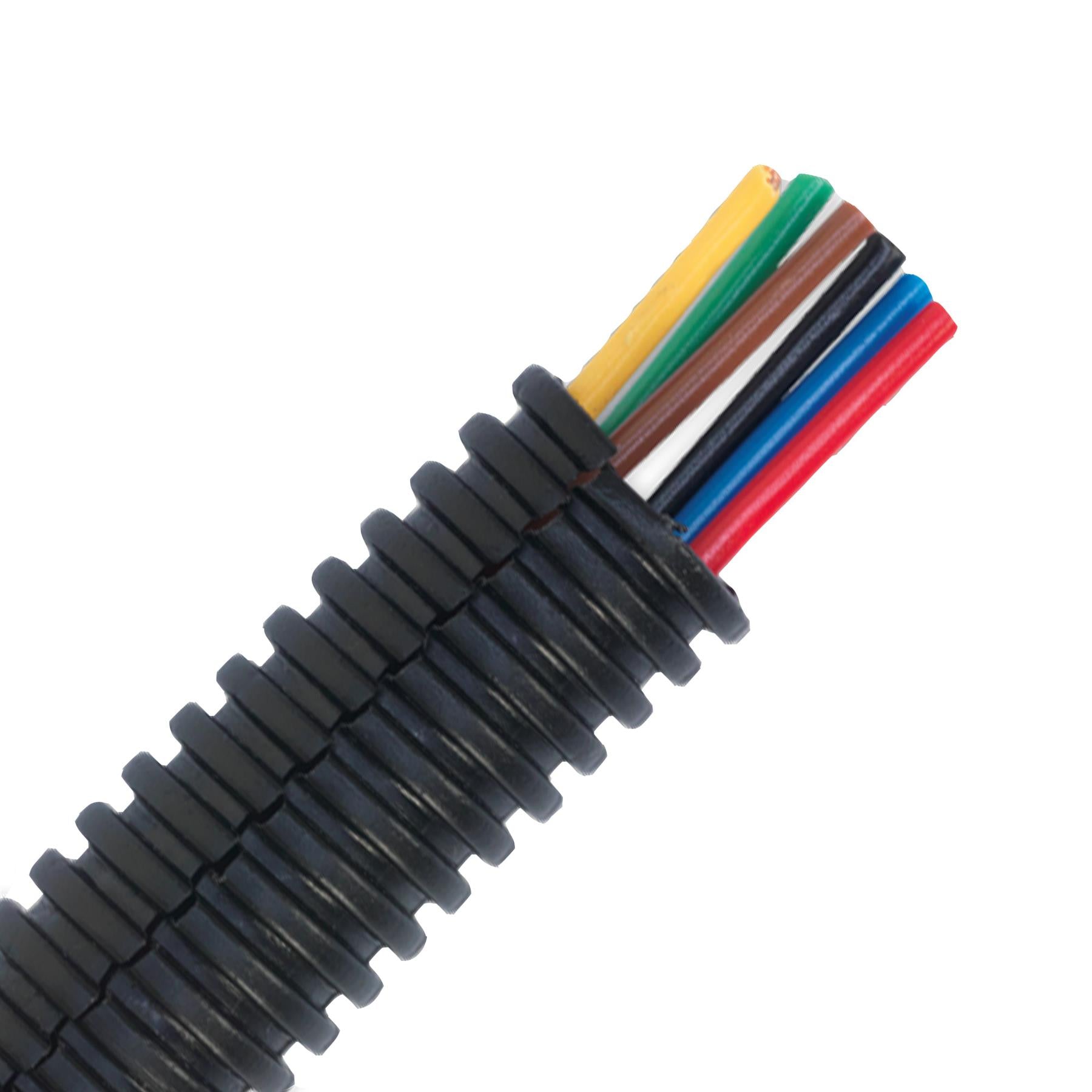 Sealey Convoluted Cable Sleeving Split Ø12-16mm 200M - Part No. CTS12200