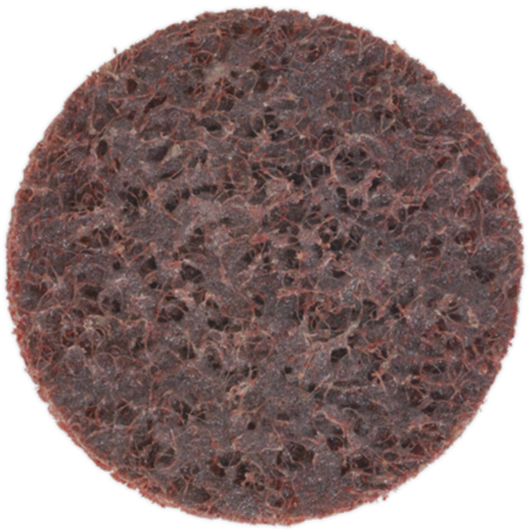 Sealey Quick-Change Preparation Pad 50mm Medium Pack of 10