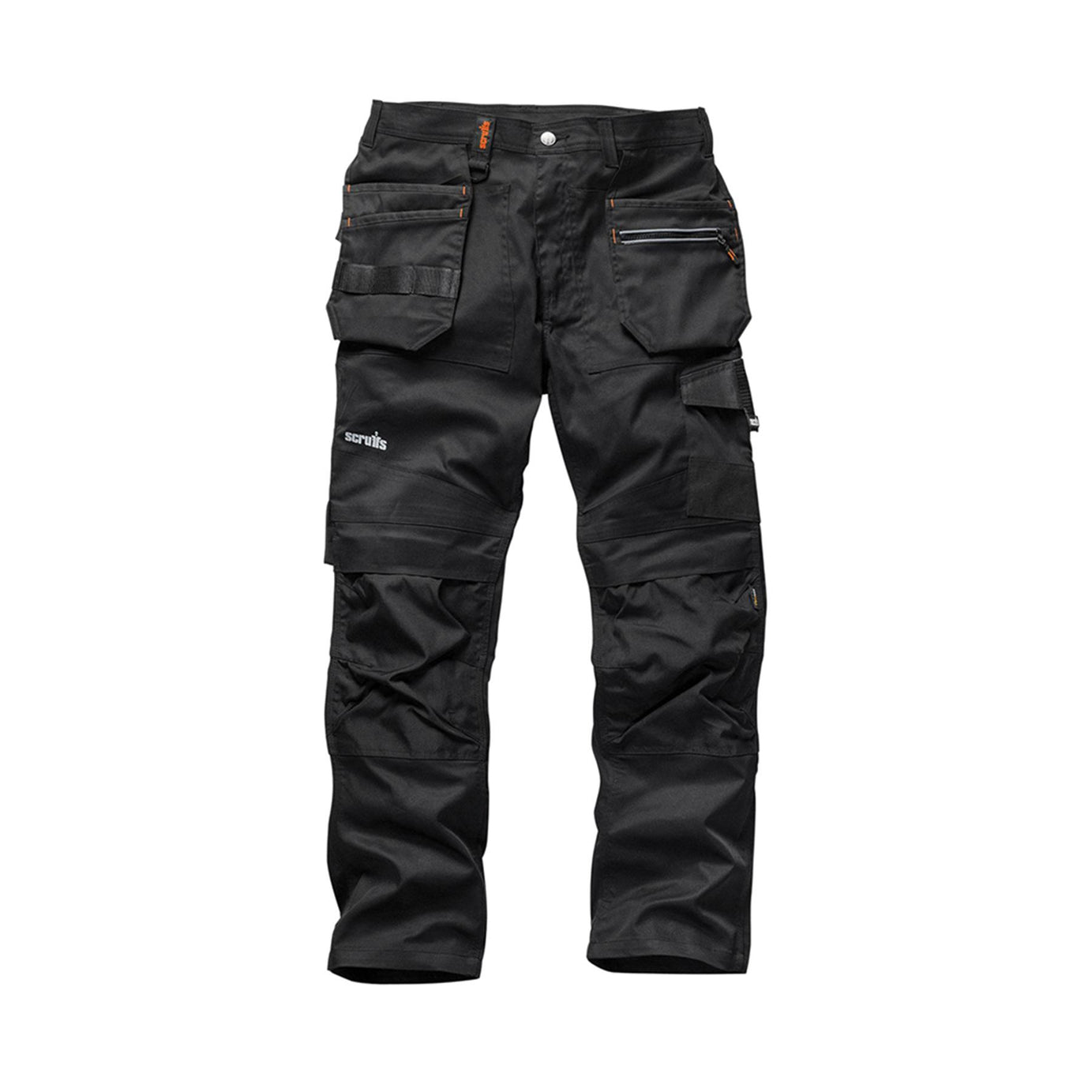 Scruffs Trade Flex Slim Fit Work Trousers Black 36 Regular Men's Stretchable Flexible New