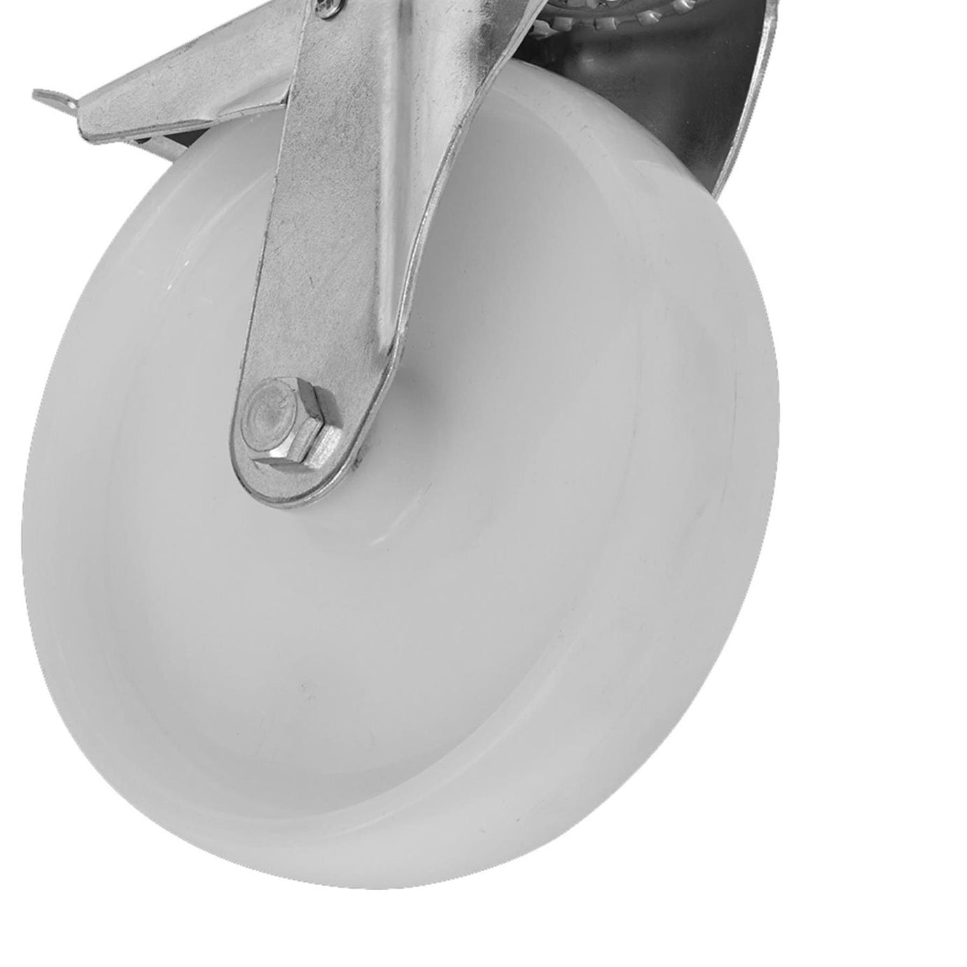 Sealey Heavy-Duty Nylon Castor Wheel Swivel Total Lock 125mm
