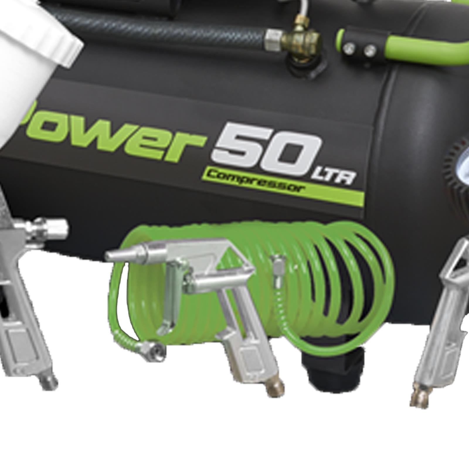 Sealey SAC5020APK Compressor 50L Direct Drive 2hp with 4pc Air Accessory Kit