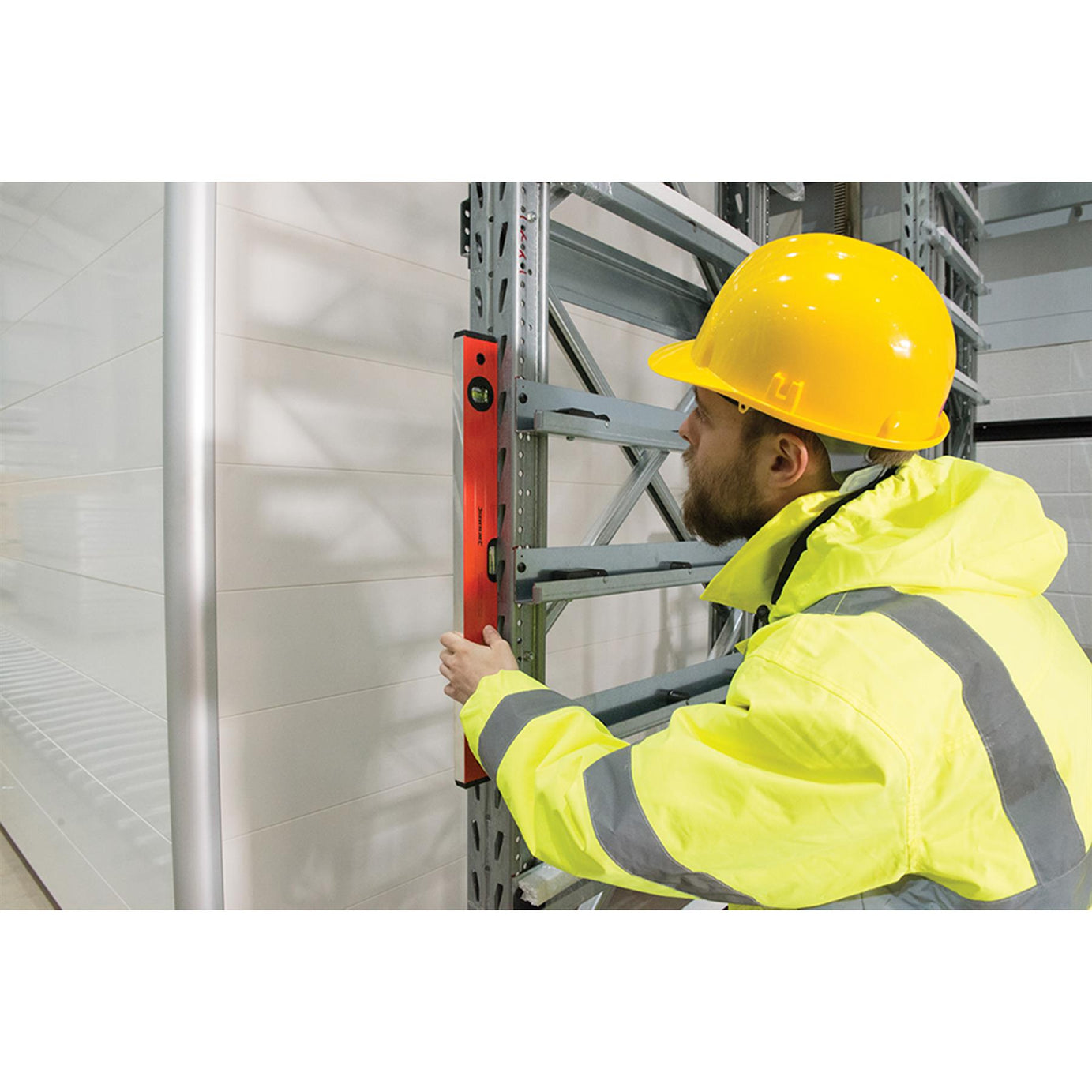 Spirit Level 1200mm Box section width 59mm - 45, 90 & 180 vials aluminium