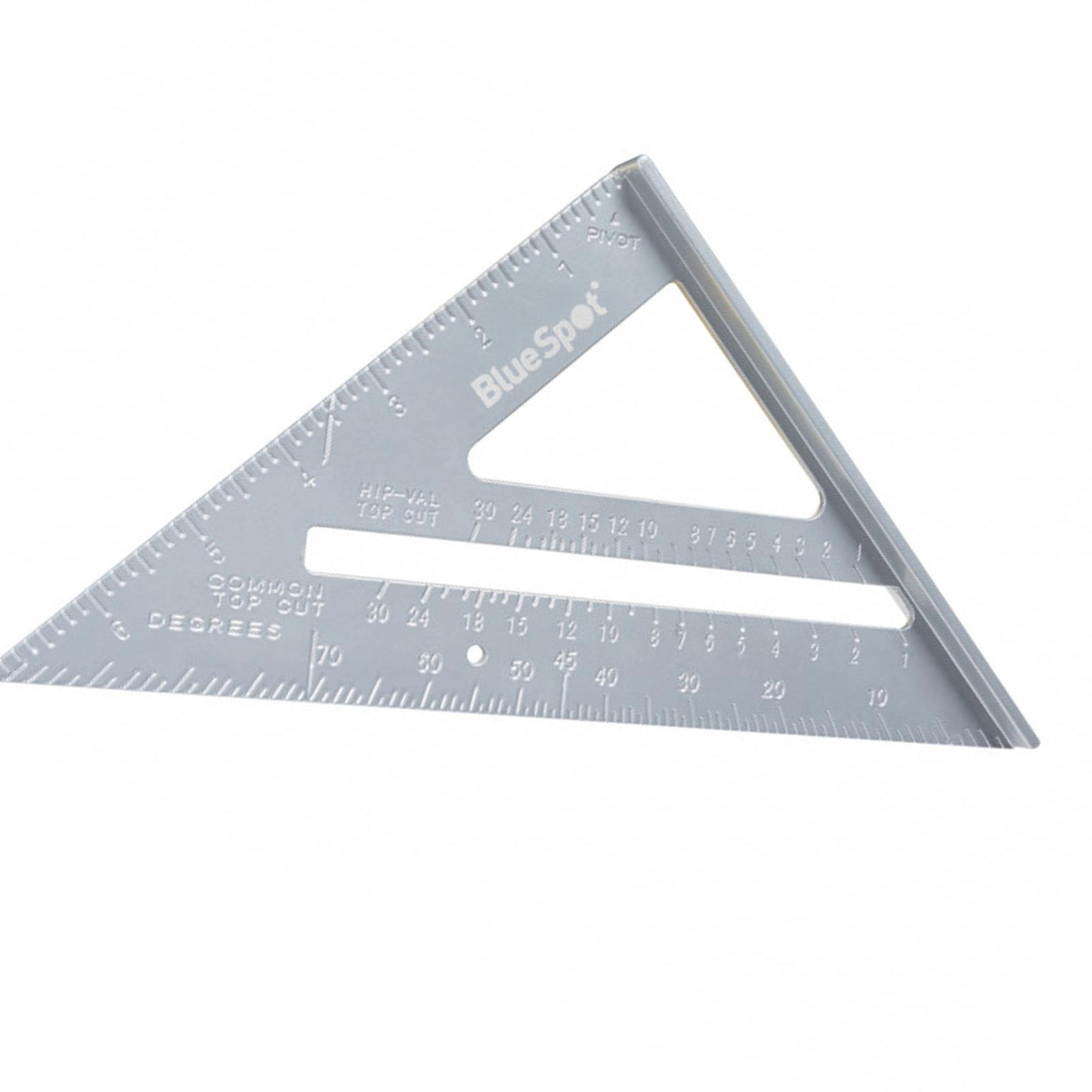BlueSpot 150mm 6" Aluminium Speed Square Roofing Rafter Angle Measure Guide
