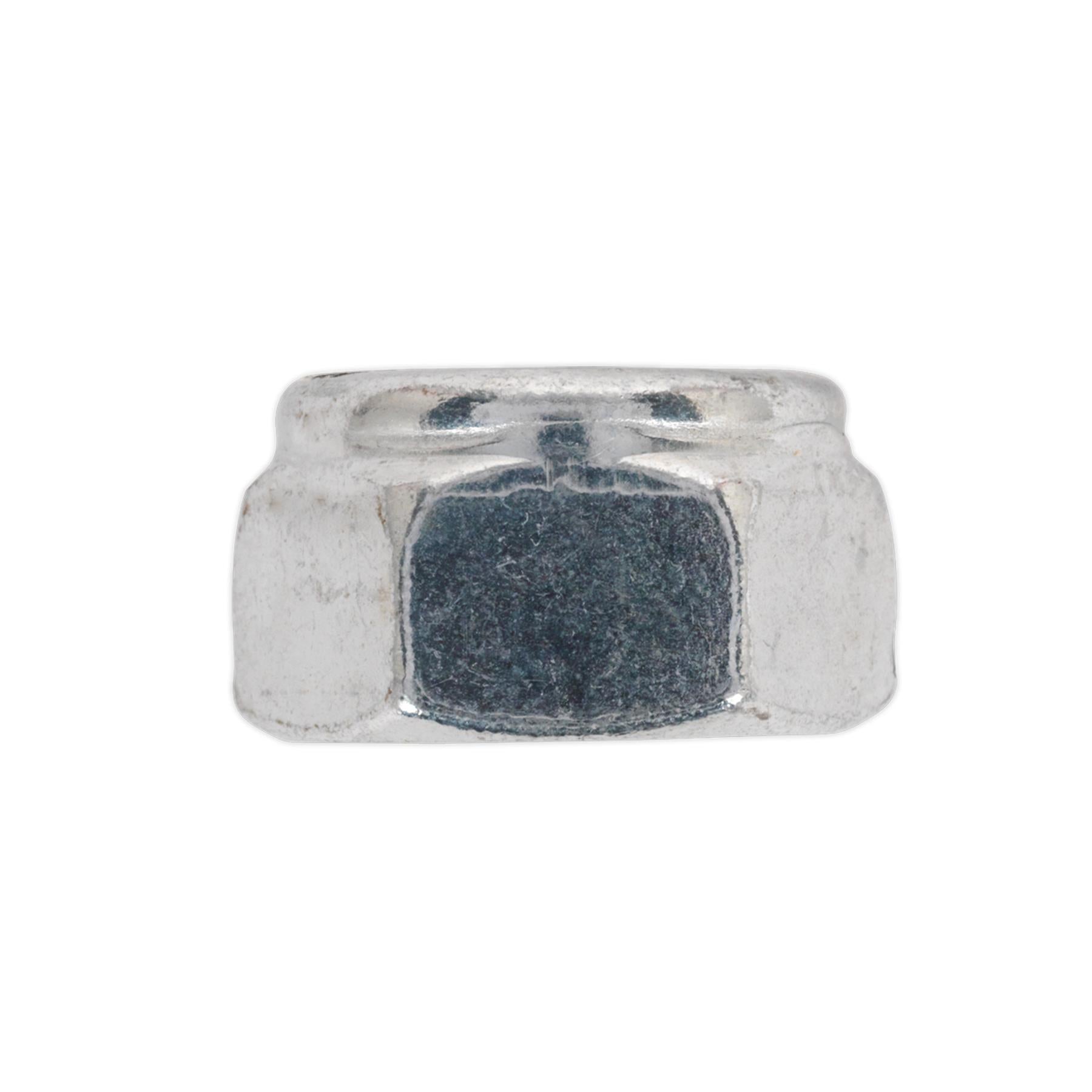 Sealey Nylon Locknut M4 Zinc Plated Nylon Pack of 100