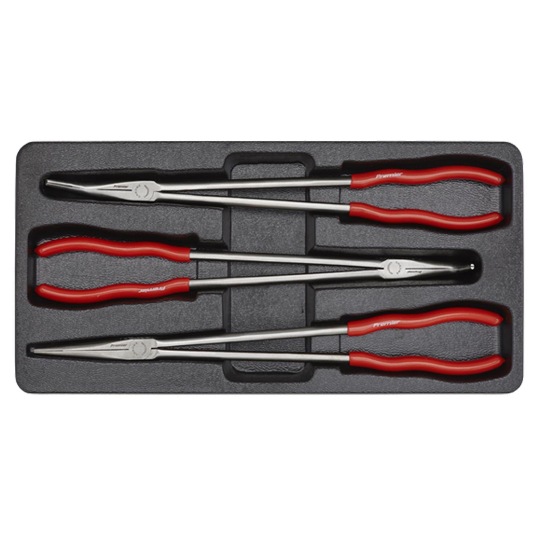 Sealey Needle Nose Pliers Set 3pc Extra-Long 400mm