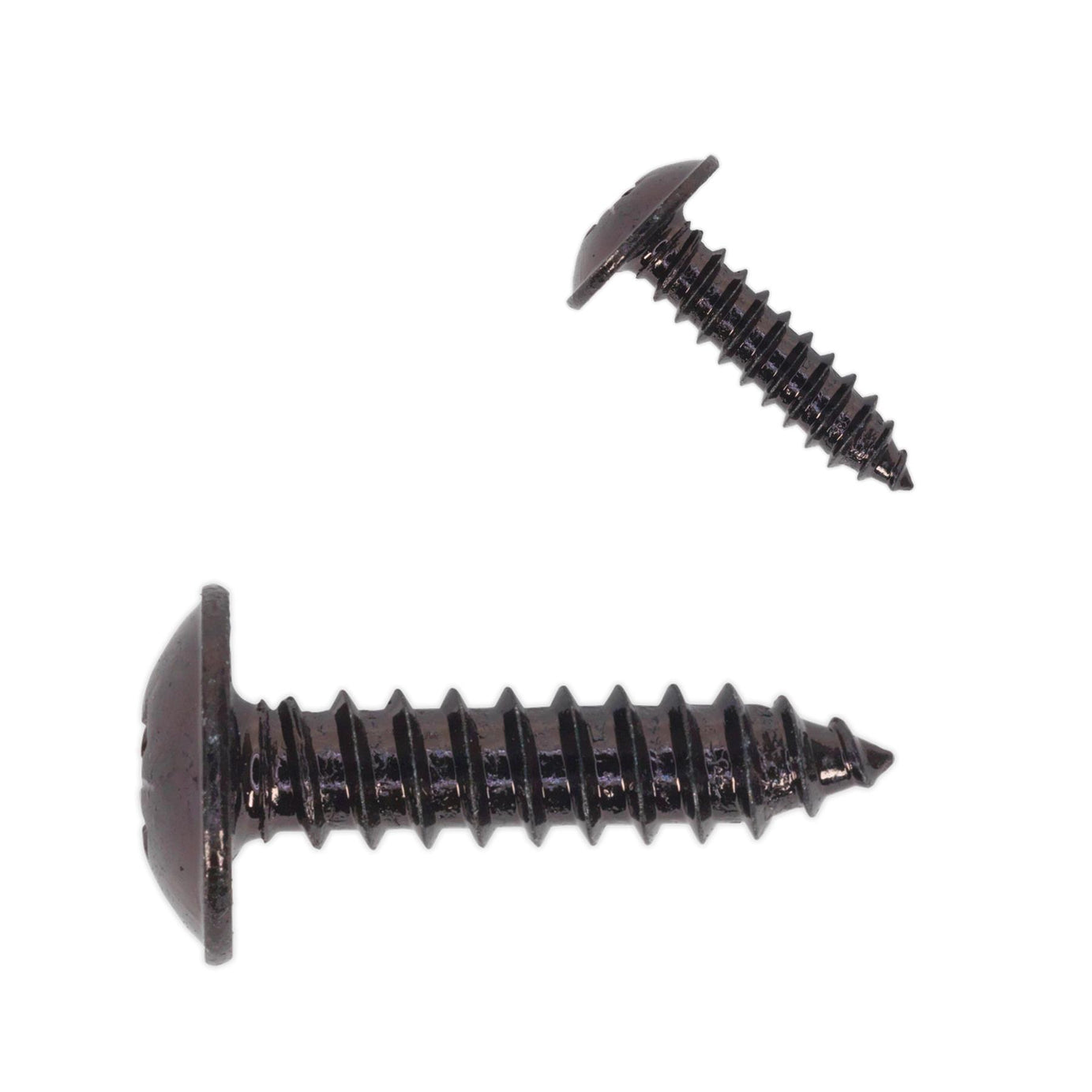 Sealey Self Tapping Screw 4.8 x 19mm Flanged Head Black Pozi Pack o