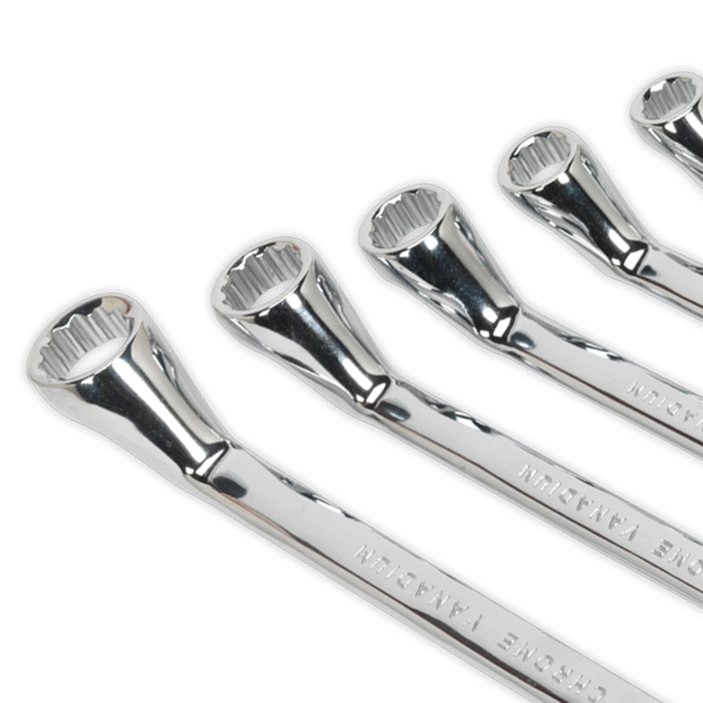 Sealey Deep Offset Ring Spanner Set 8pc Metric