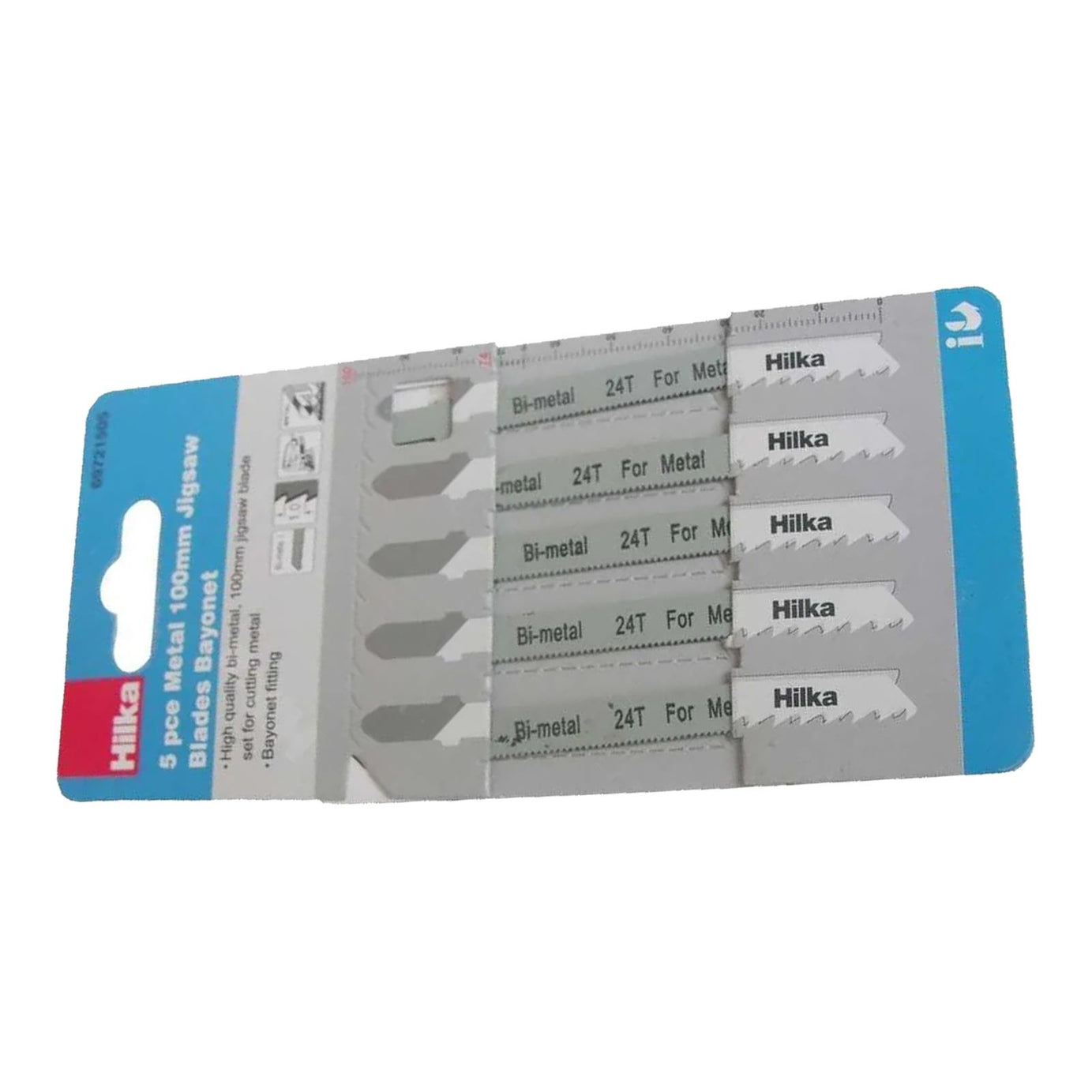 Clearance Line  LA29 Hilka 5pc 100mm Metal Cutting Jigsaw Blades Bosch Fitting