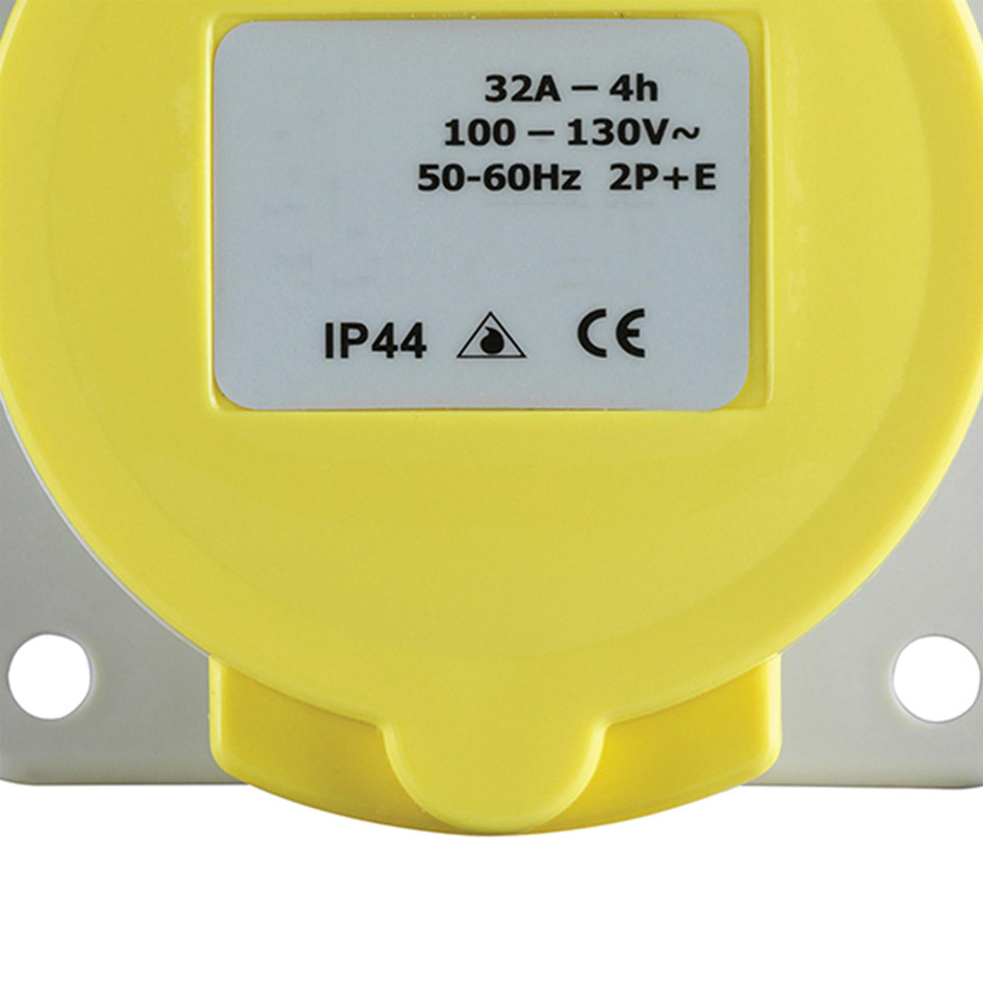 Defender 110V Panel Socket 32A Yellow E884290