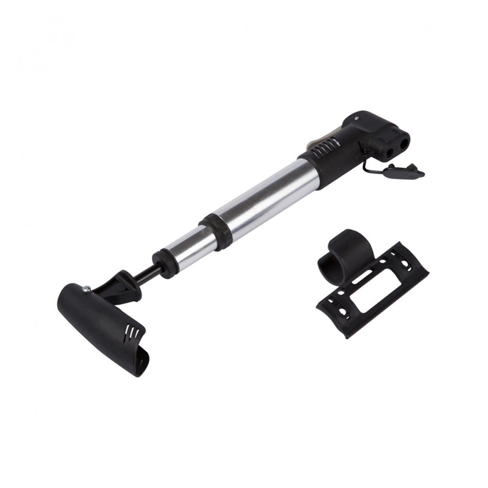 Bike Pump With Bracket Aluminium Alloy Body Fits Most Common Tyres BlueSpot