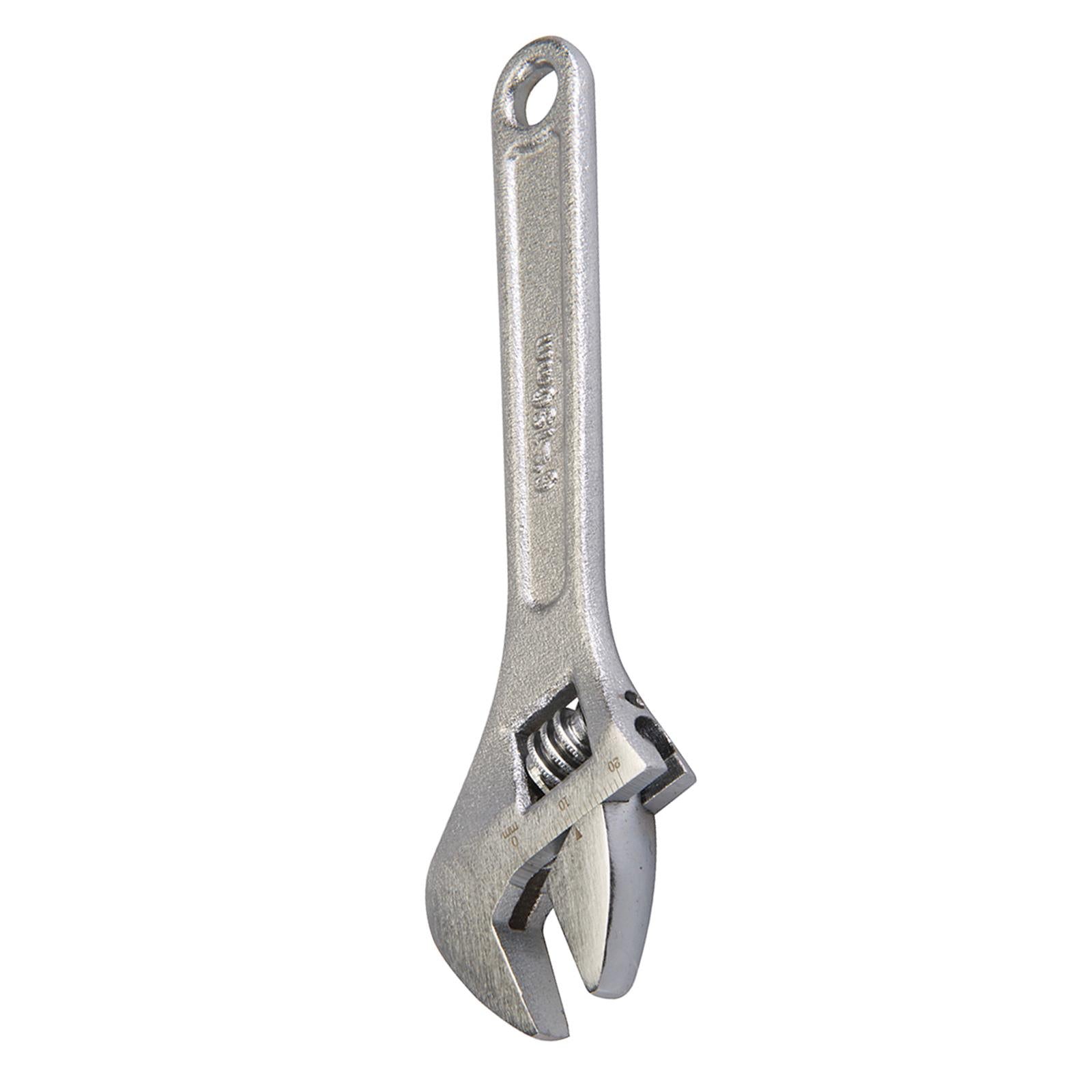 Adjustable Wrench 150mm Length Jaw 17mm Drop-Forged Chrome Plated New