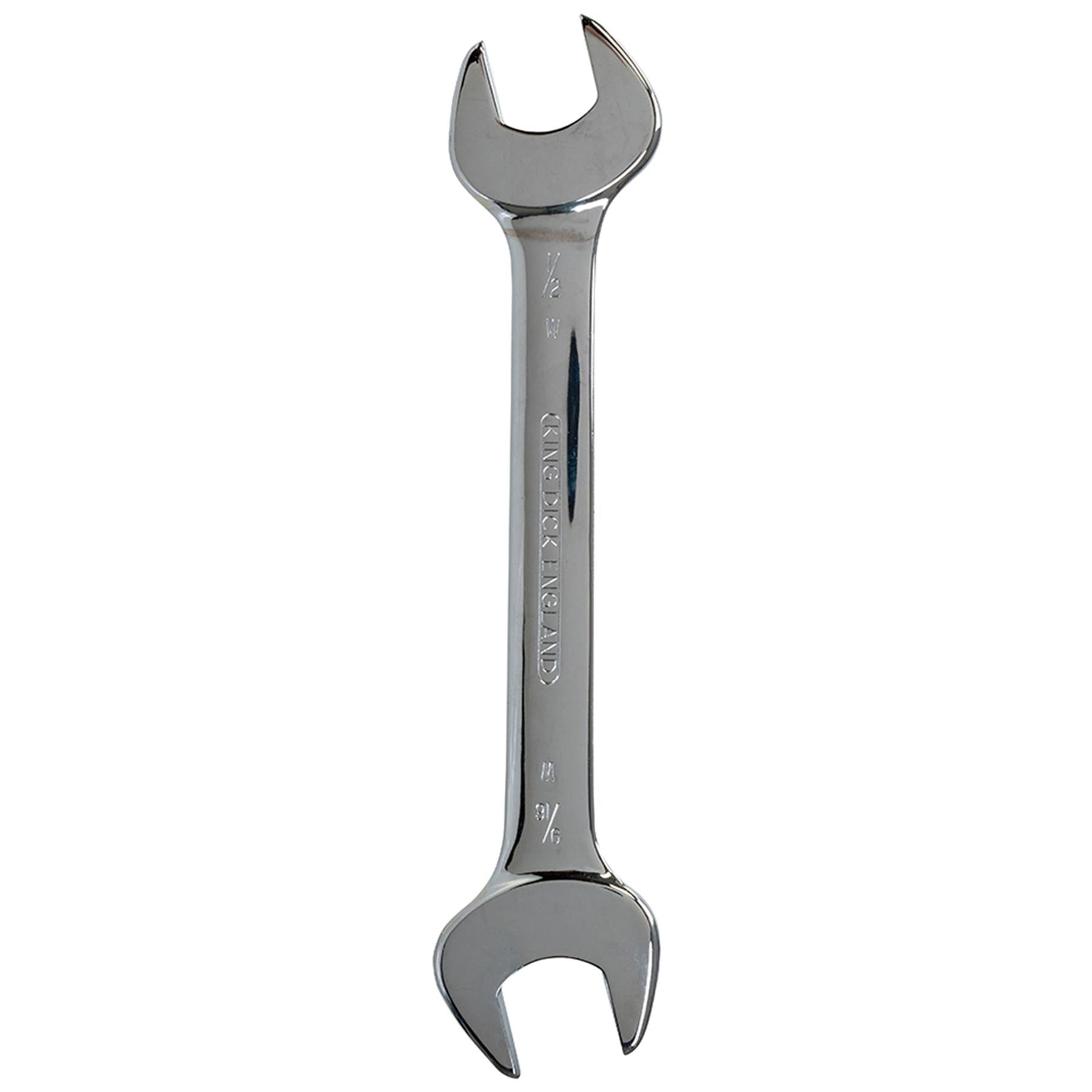 King Dick Open Ended 1/2" x 9/16" Whitworth Spanner Chrome Vanadium Steel Wrench