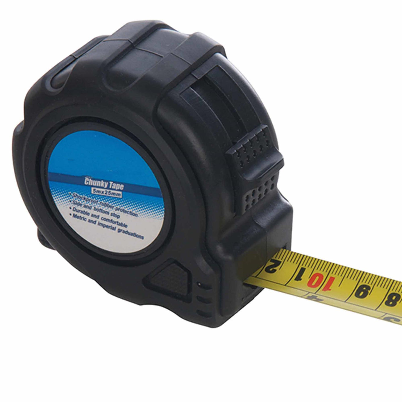 5m x 25mm Tape Measure – Metric & Imperial Measuring–Builders Woodwork DIY