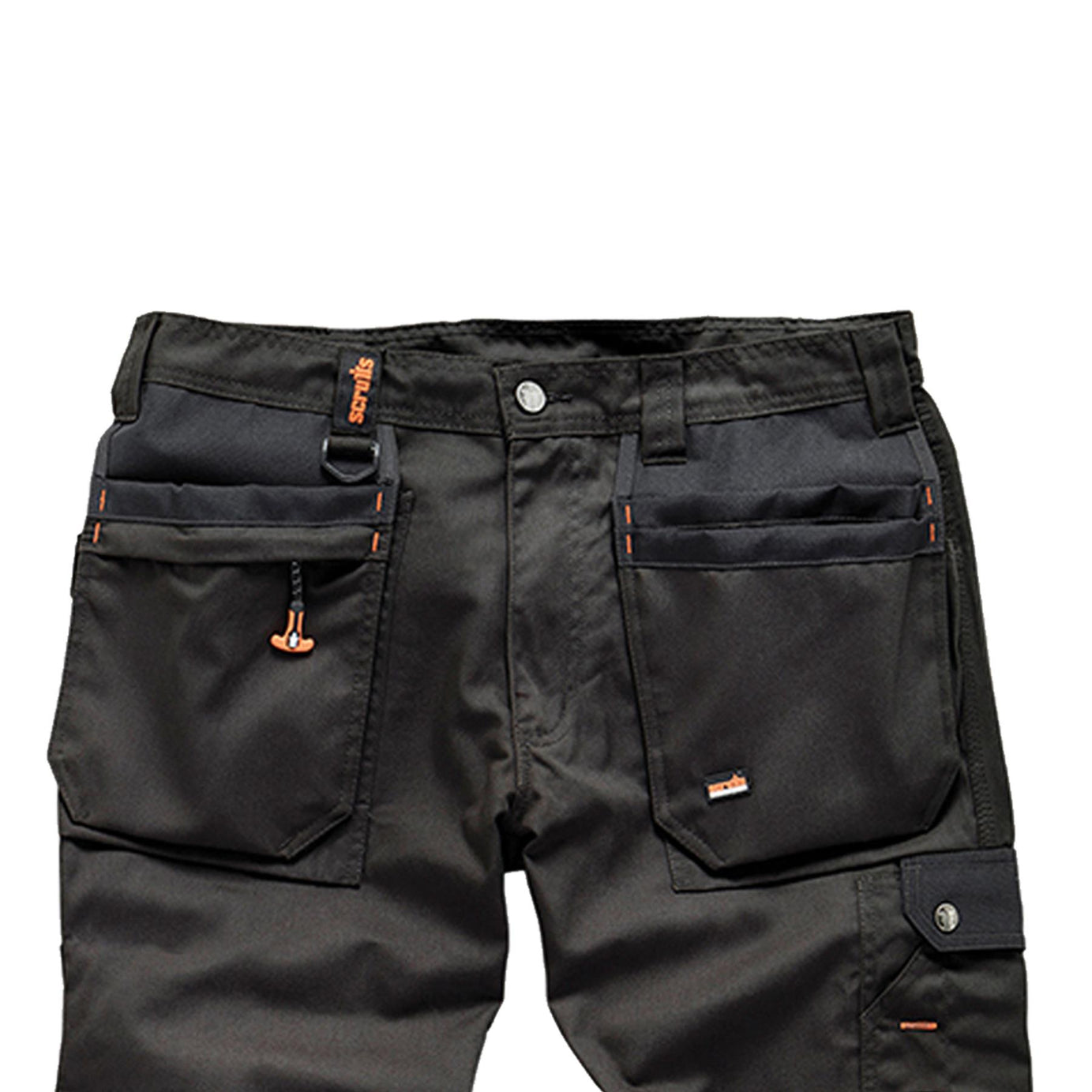 Scruffs WORKER PLUS Work Trousers Black Trade Hardwearing Combat Cargo  size 30" S