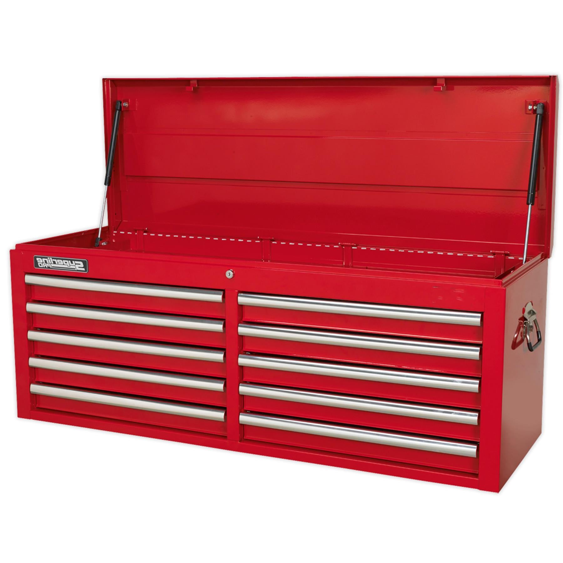 Sealey Topchest 10 Drawer with Ball Bearing Slides - Red