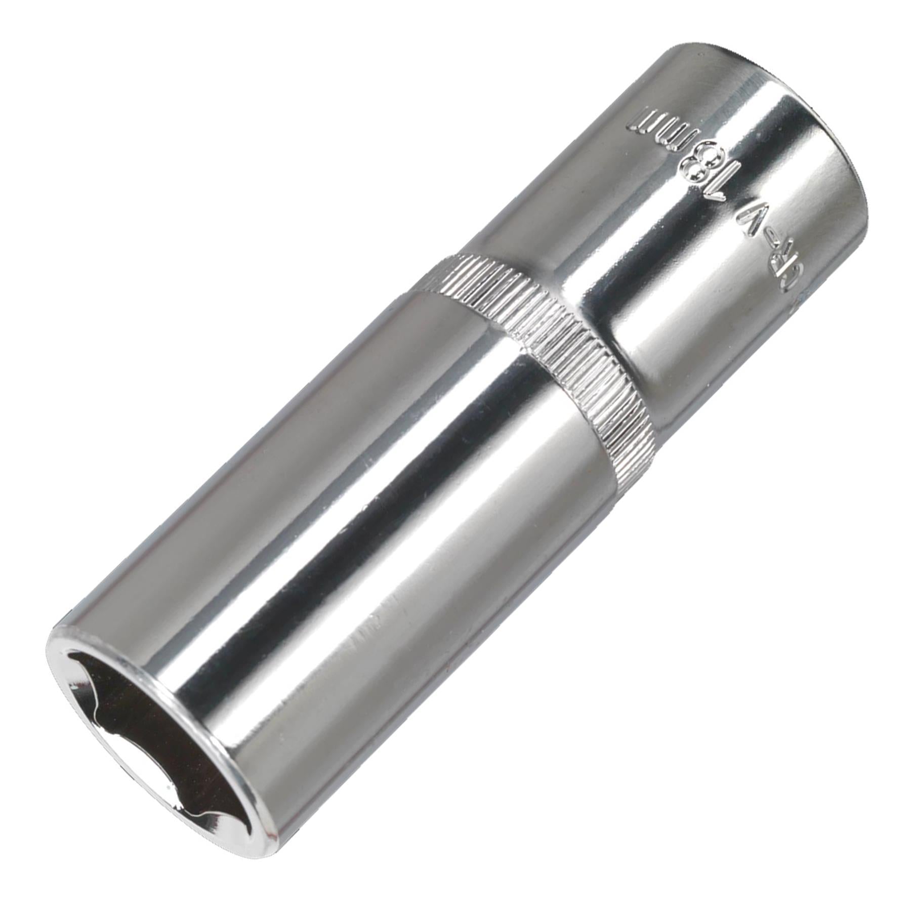 Sealey WallDrive Socket 18mm Deep 1/2"Sq Drive Fully Polished