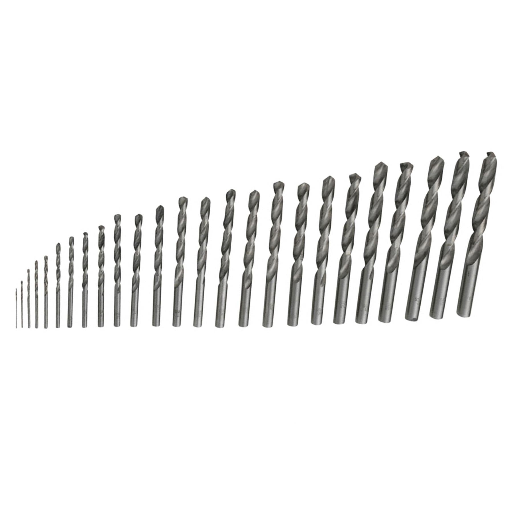 BlueSpot Metal HSS Metric 25pc Drill Bits Set 1mm to 13mm for Steel Metal Wood