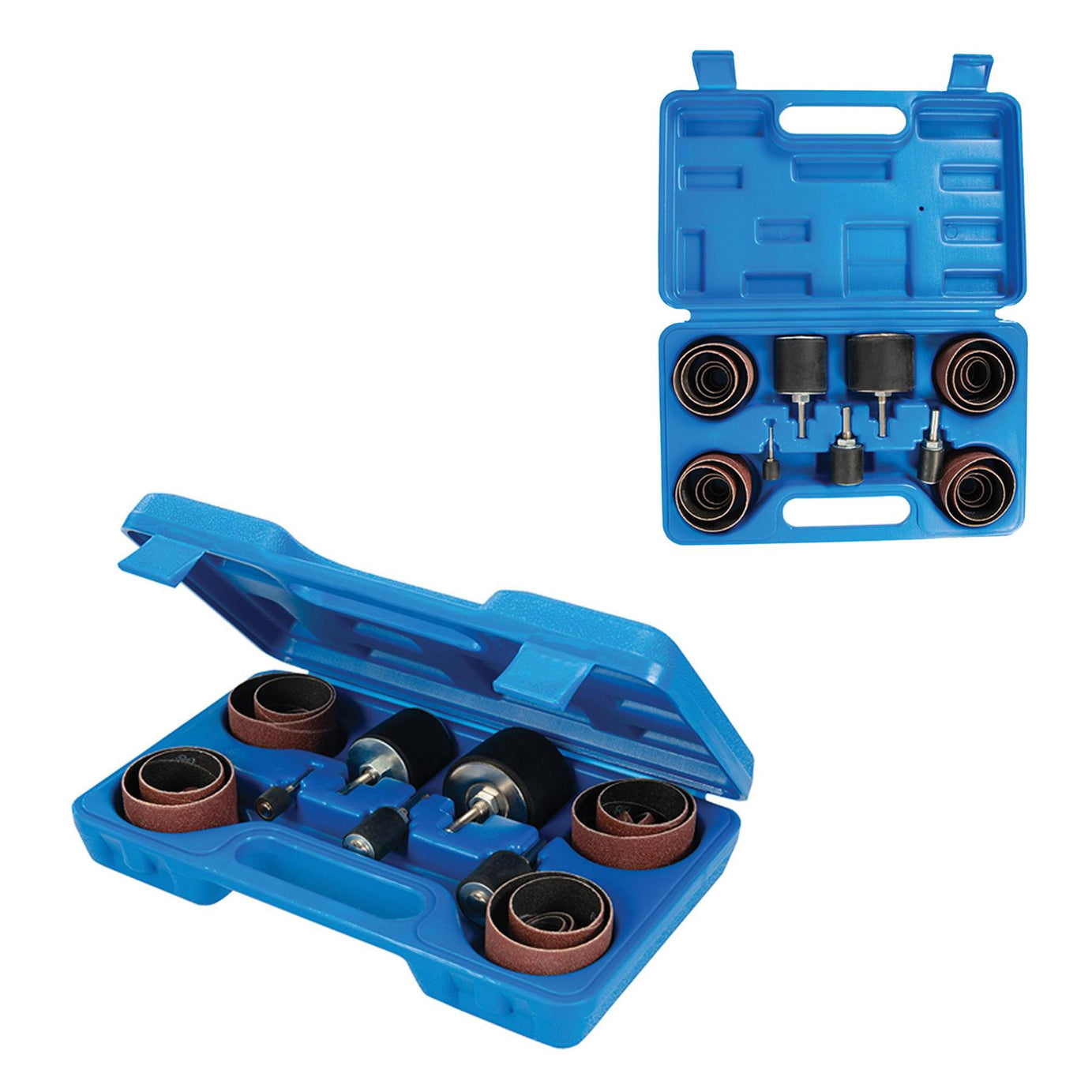 Large Drum Sanding Kit Use With Power Drills, Sander Spindle Spiraband Mounted