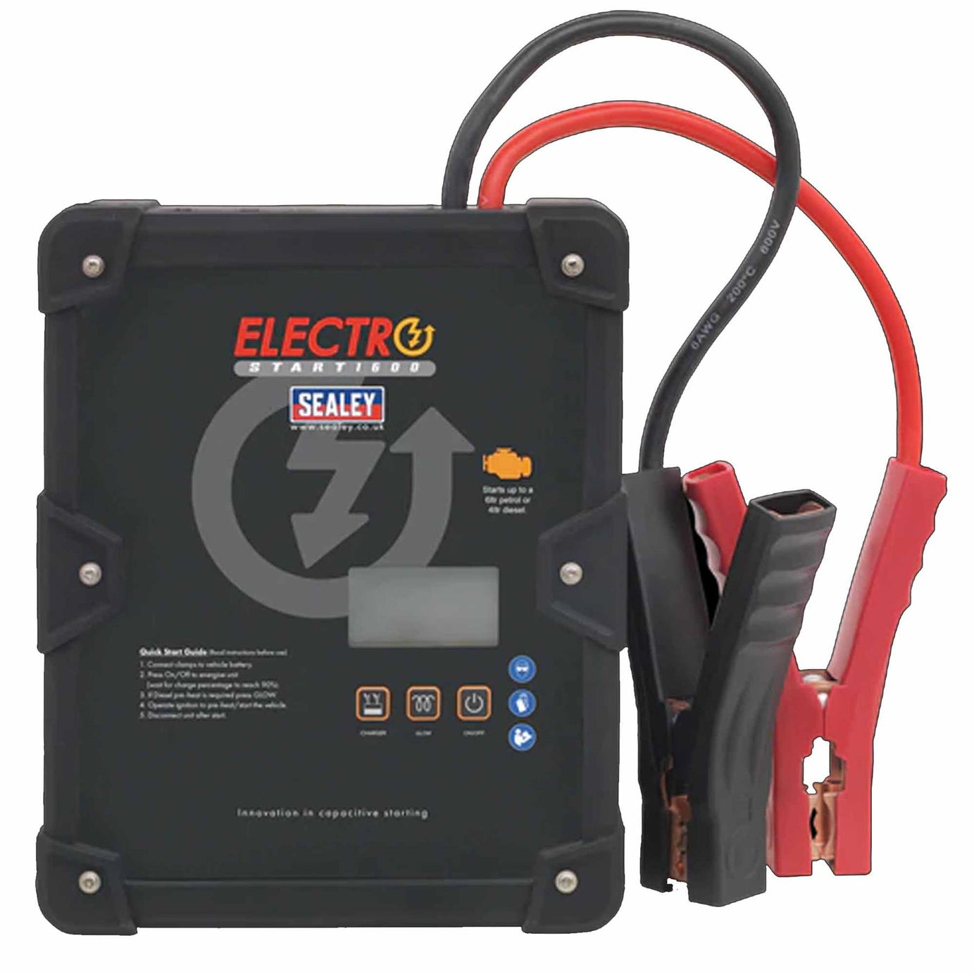 Sealey ElectroStart Batteryless Power Start 1600A 12V Simple And Safe