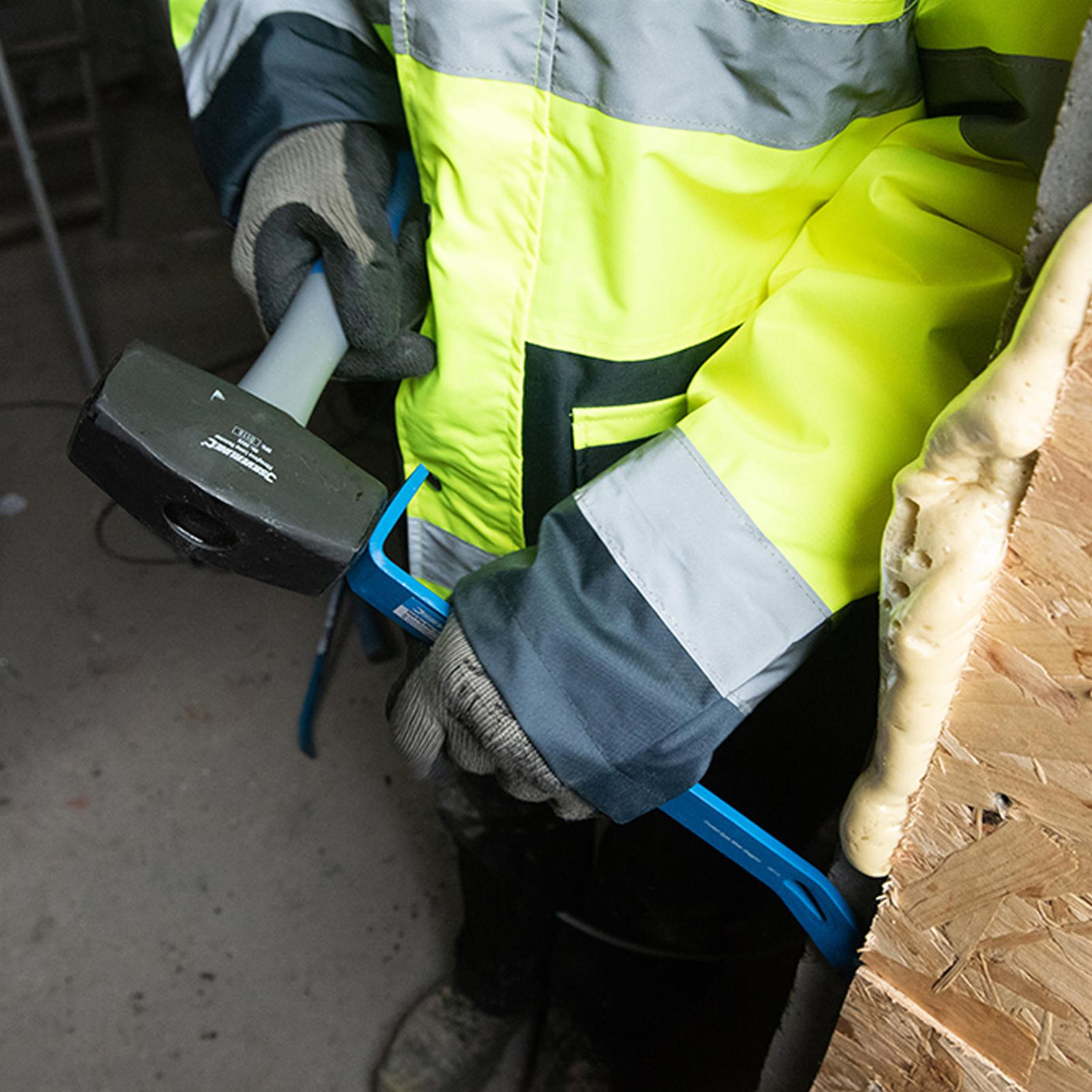 Flat Pry Bar 300mm Nail Puller Pry Bar Skirting Board Chisel Ends Crowbar