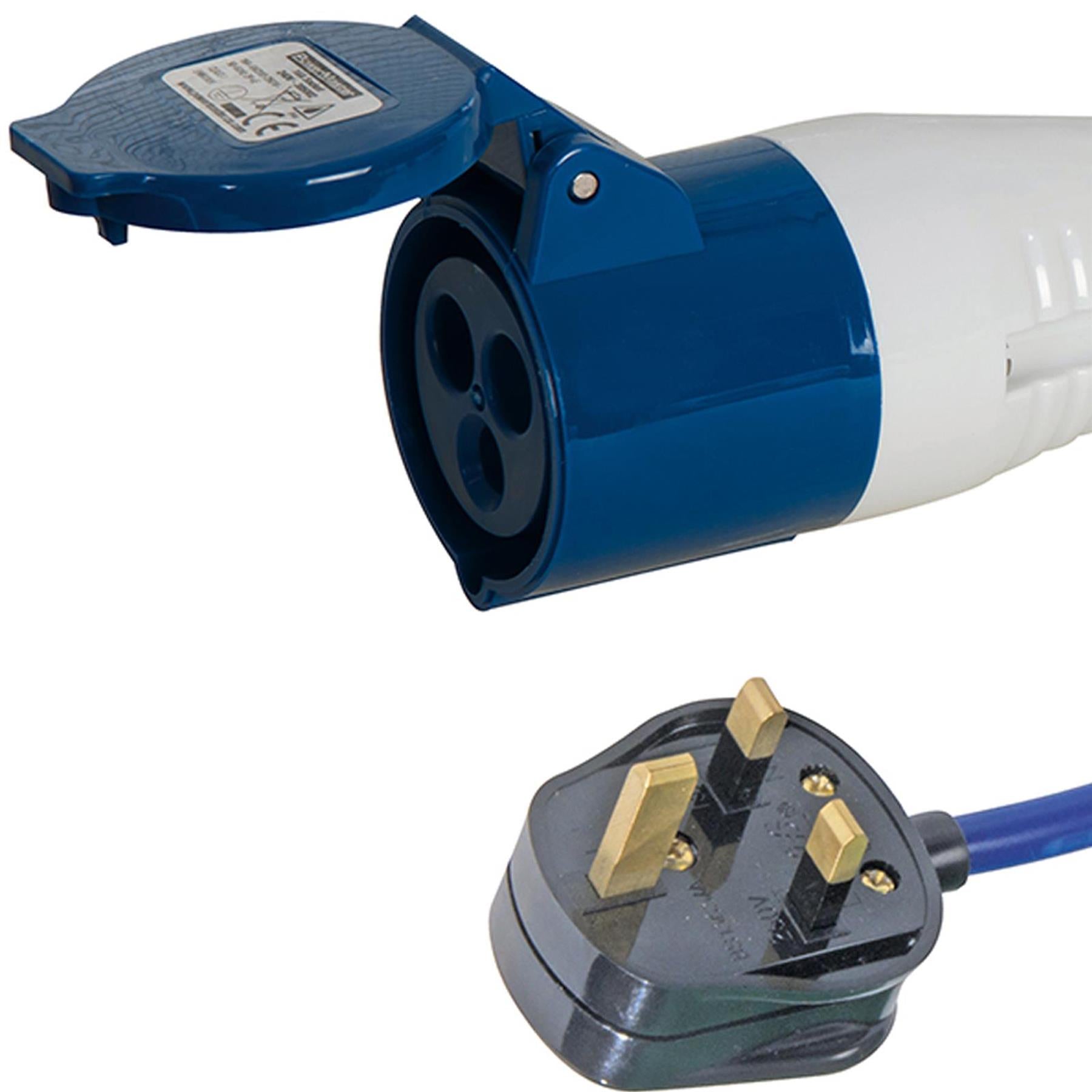 Fly Lead Converter, 13-16 A 13 A Plug To 16 A Socket Cable Length 250mm Max 250V