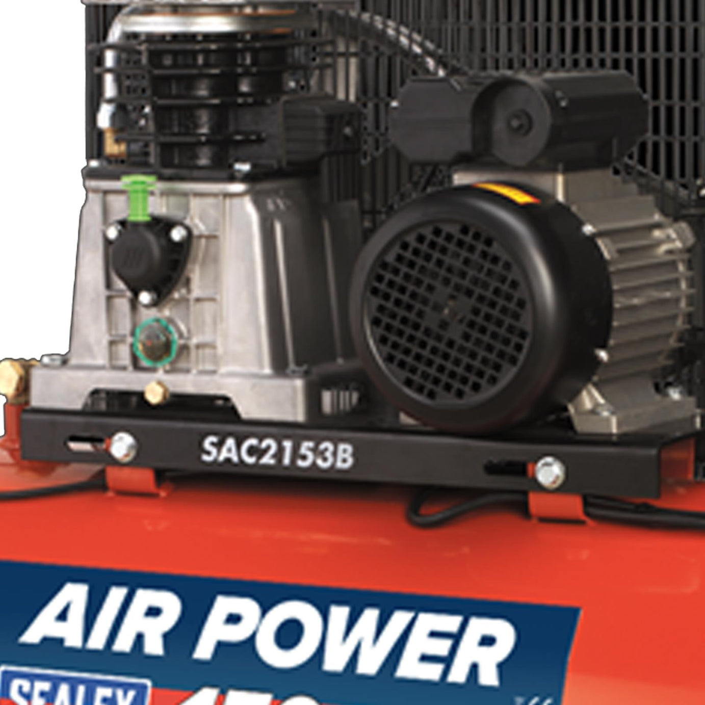 Sealey Compressor 150L Belt Drive 3hp with Cast Cylinders-SAC1153B