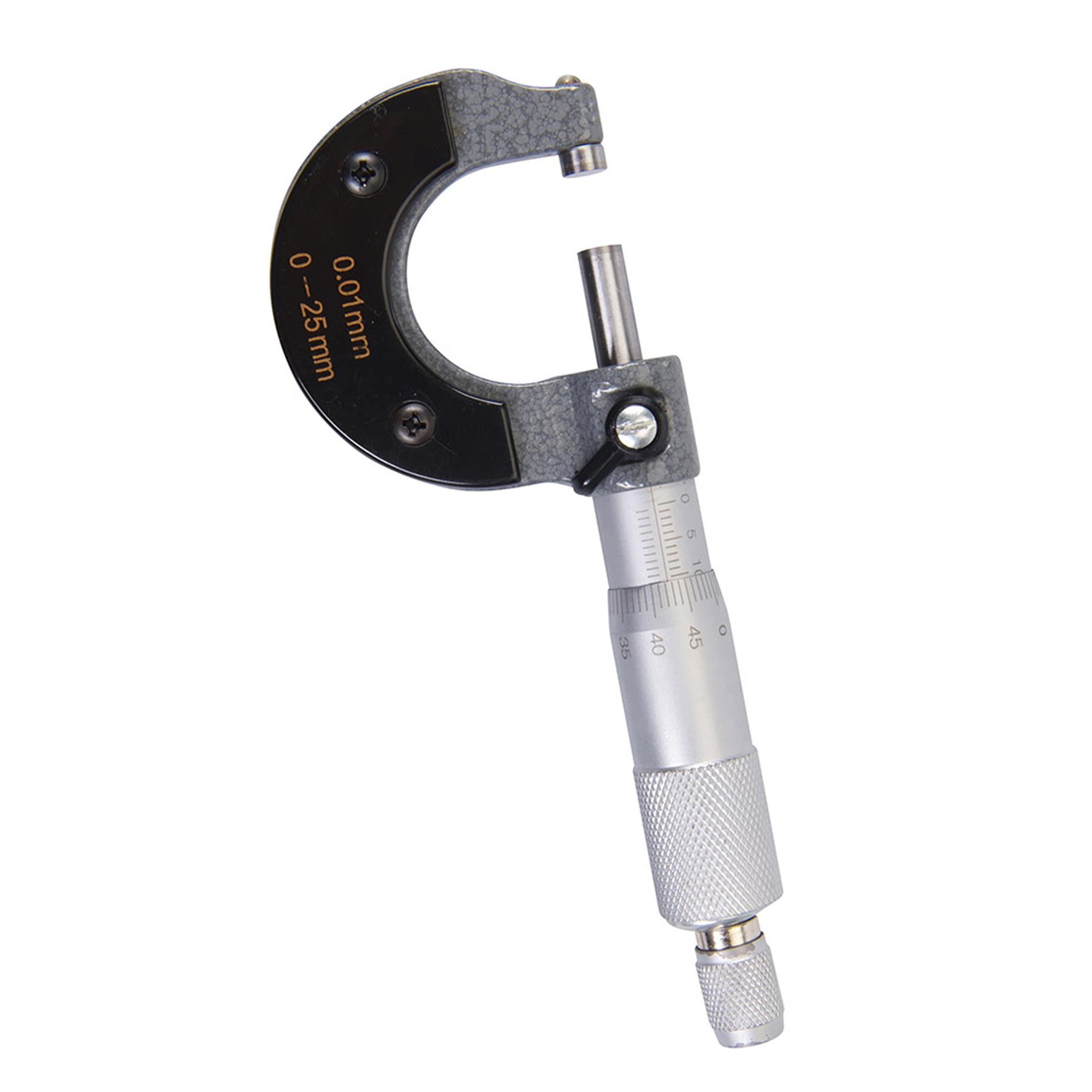 External Micrometer 25mm DIY Tools Supplied In A Strong Storage Case