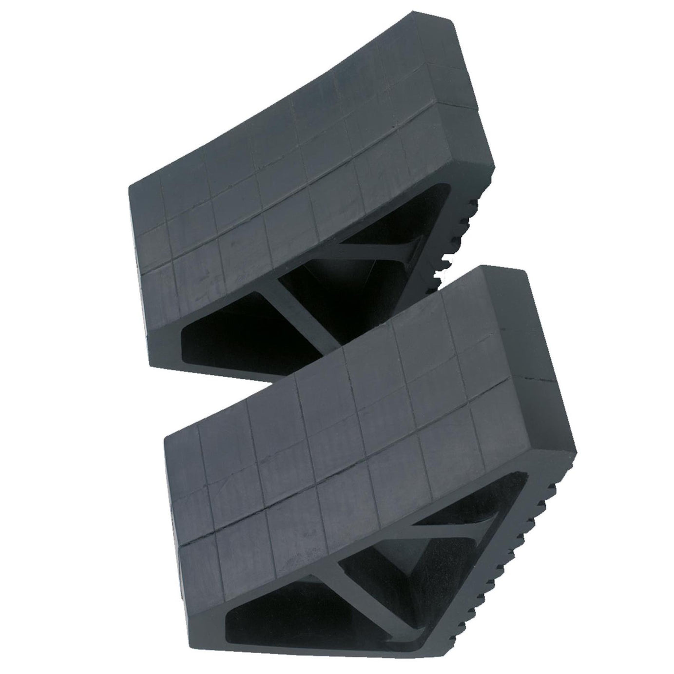 Rubber Wheel Chocks 3.3kg - Pair Two rubber wheel chocks Sealey