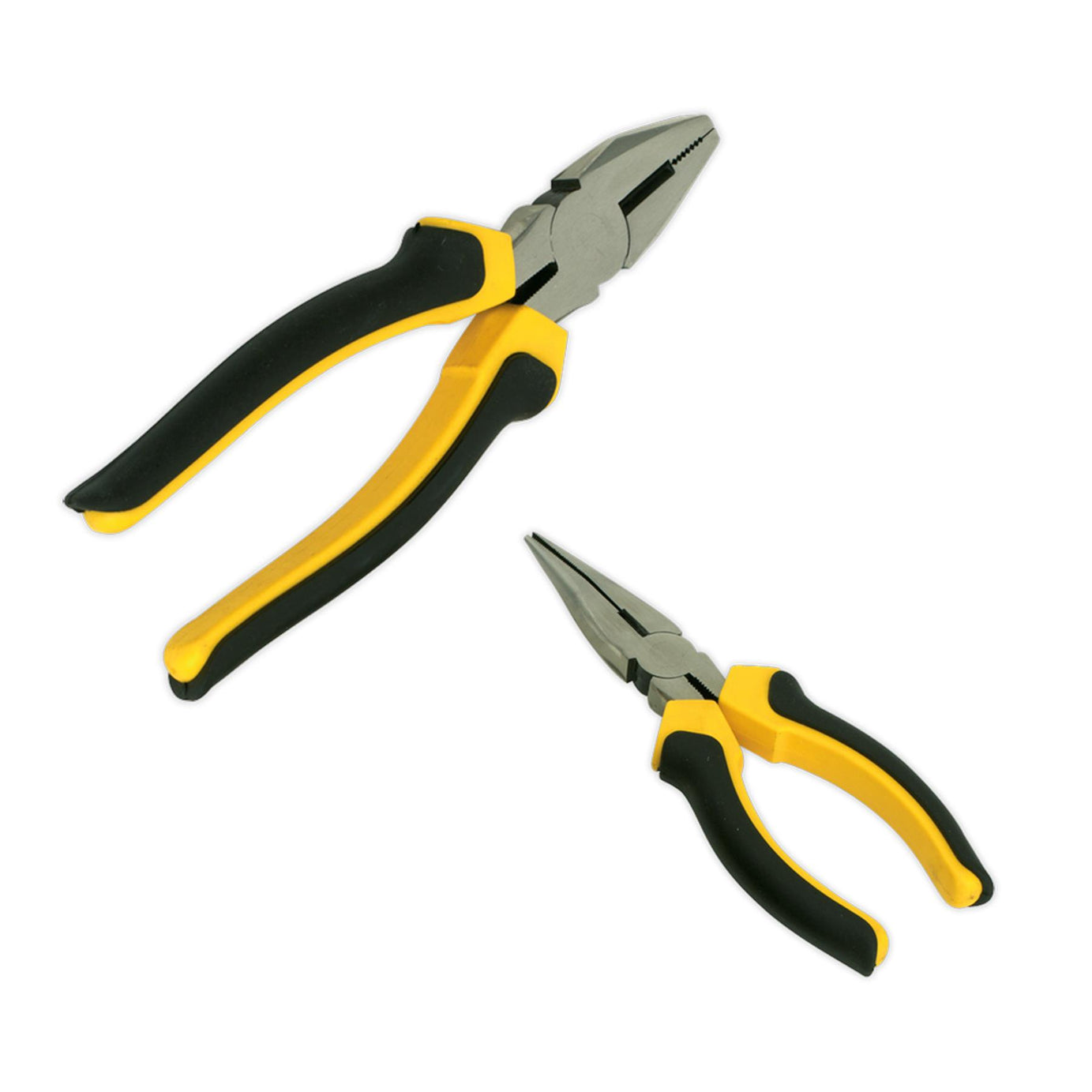 Sealey Comfort Grip Pliers Set 3Pc Fully Chromed And Polished