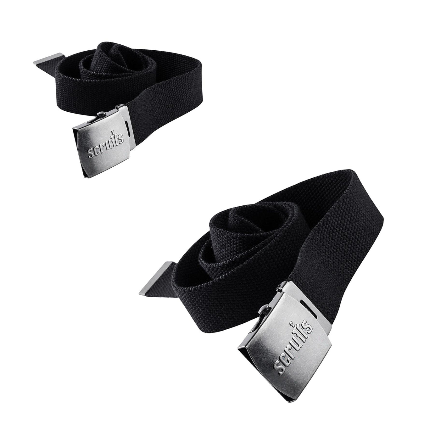 Cotton Adjustable Clip Belt Black Tough Reinforced Cotton Belt + Distressed Look