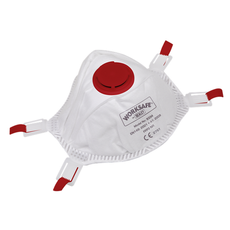 Sealey Cup Mask Valved FFP3 - Pack of 3