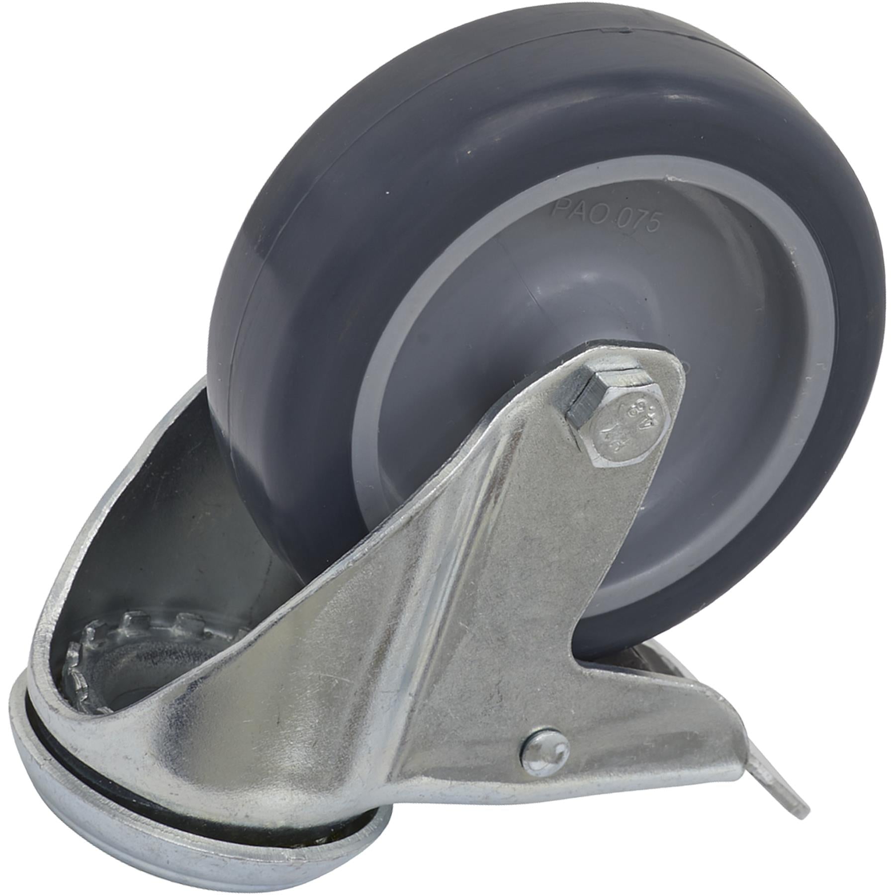 Sealey Castor Wheel Bolt Hole Swivel with Total Lock 75mm