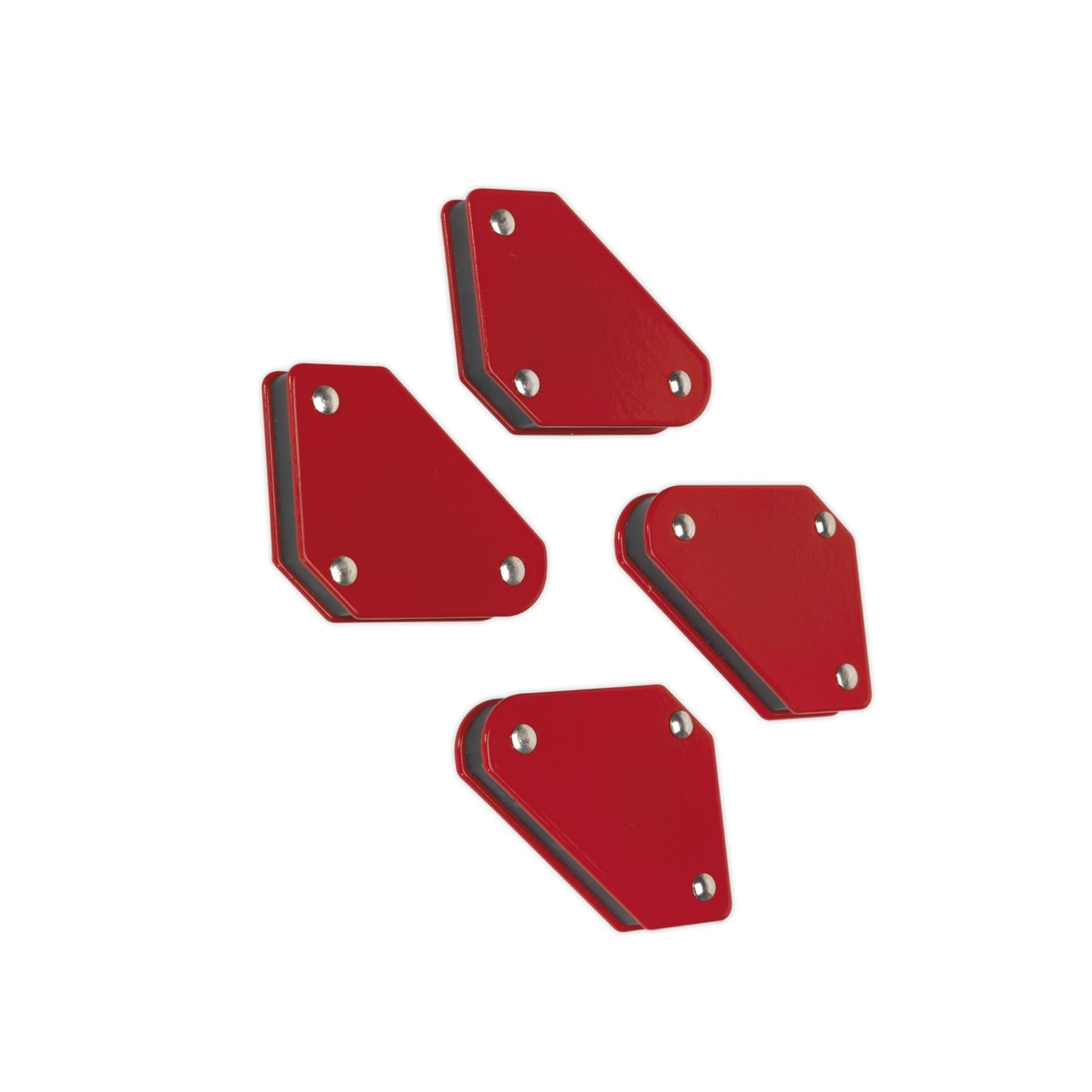 4Pc Magnetic Quick Clamp Set Set Of Four Magnets Sealey