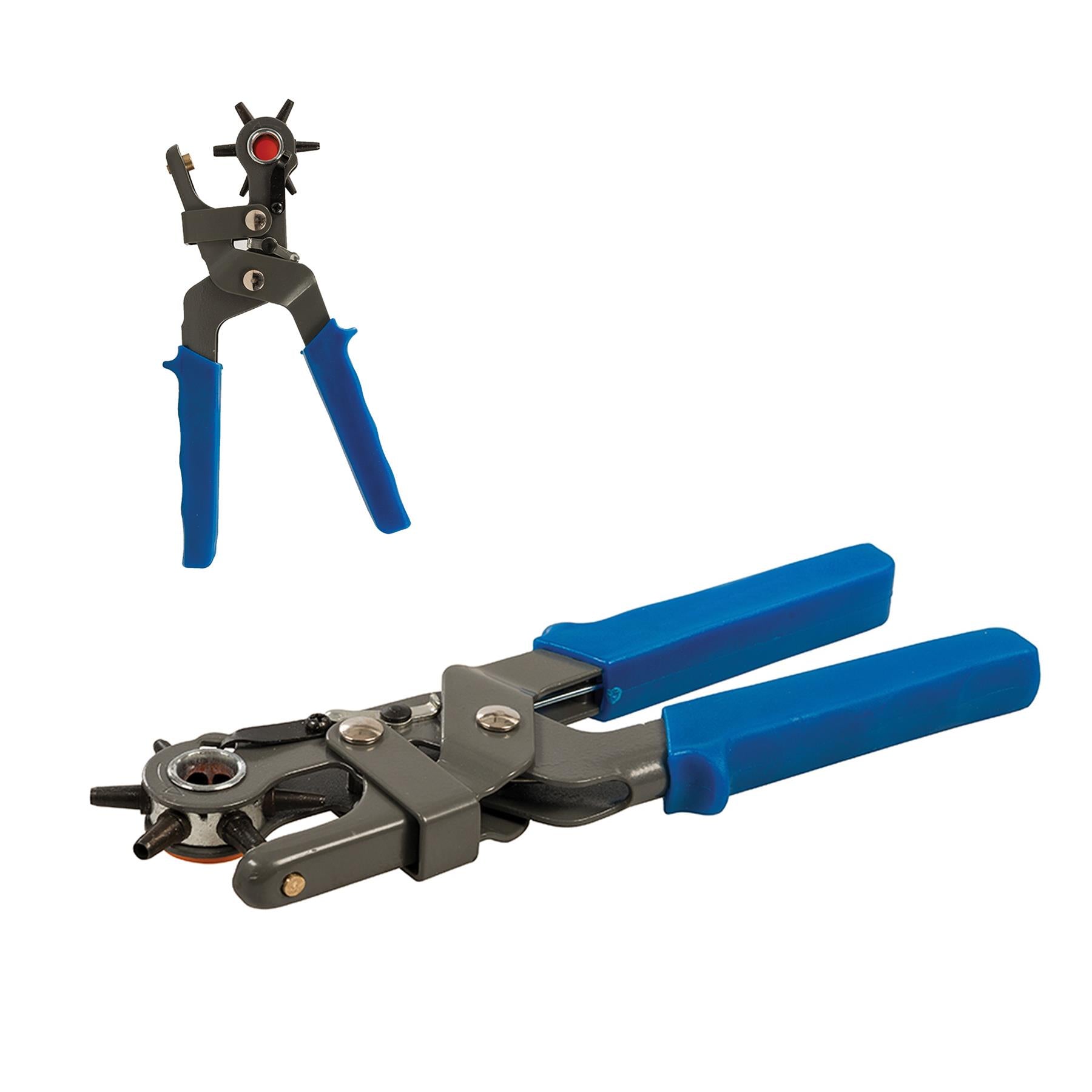 Spring Loaded Handle Hole Punch Pliers 2 - 4.5mm Belt Holes Leather, Crafts