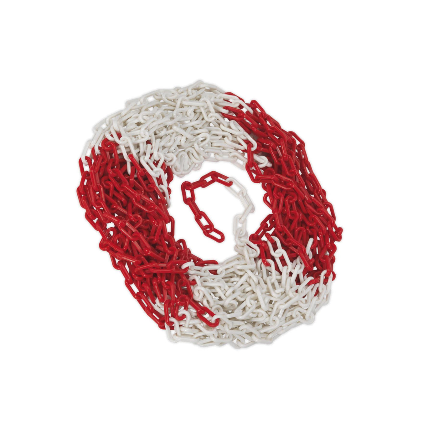 Sealey Safety Chain Red/White 25m x 6mm