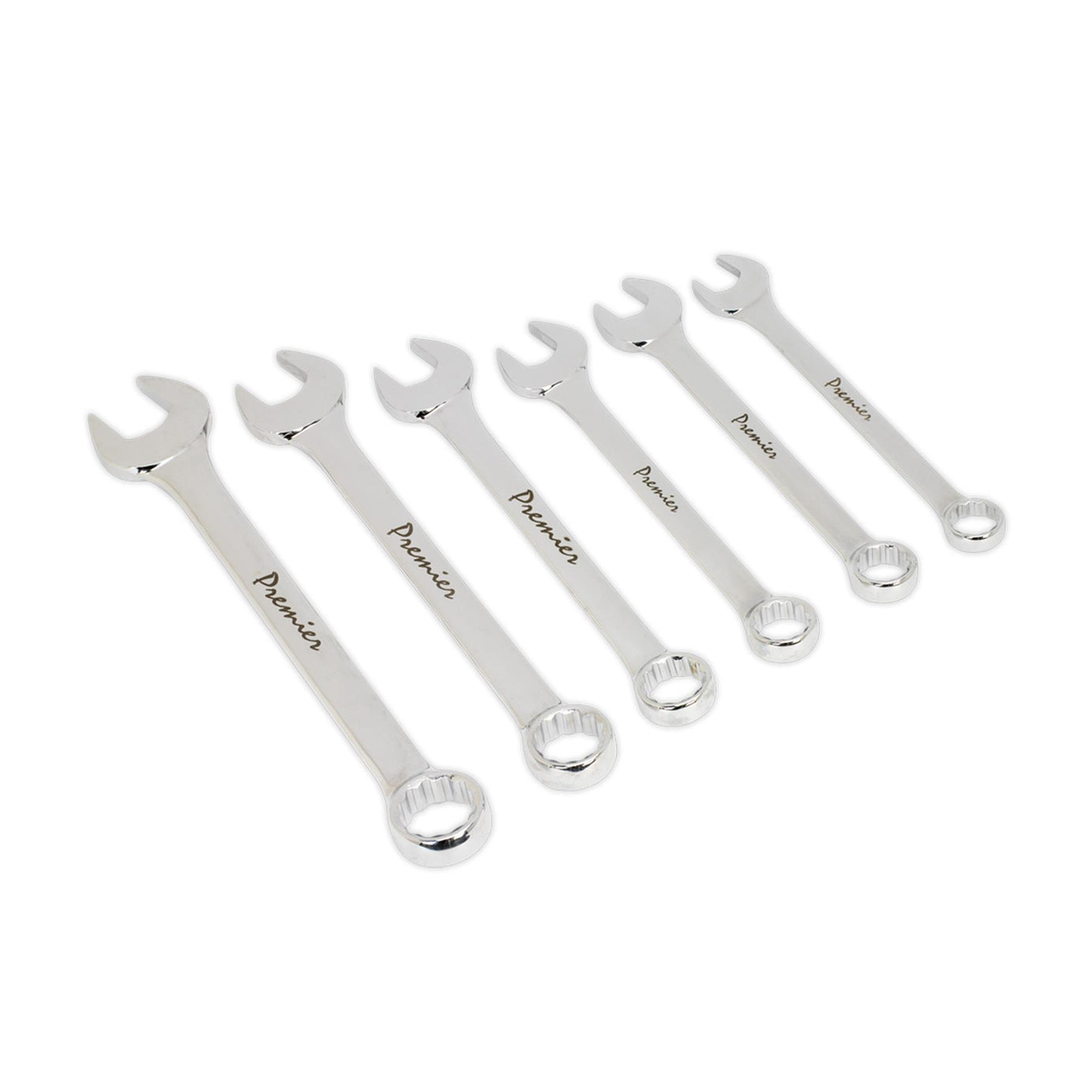 Sealey Combination Spanner Set 6pc Super Jumbo Metric