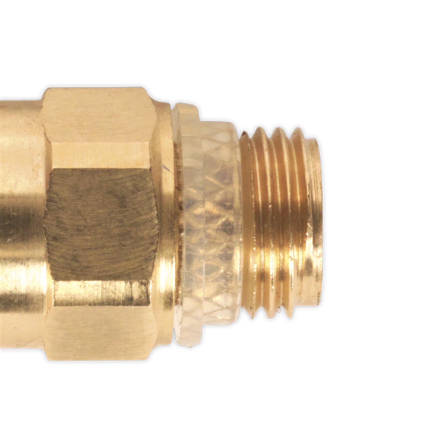 Sealey Brass SuperThread Str Adaptor 6mmx1/8"BSP Pk of 2 (RM010611)