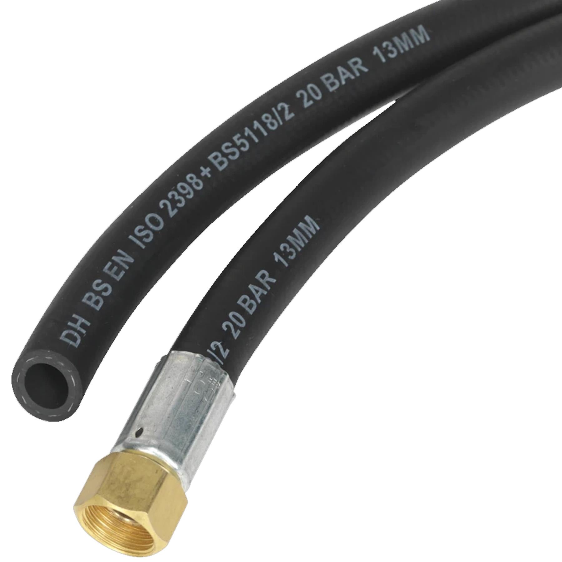 Sealey Air Hose Kit 15m x 13mm High Flow With 100 Series Adaptors