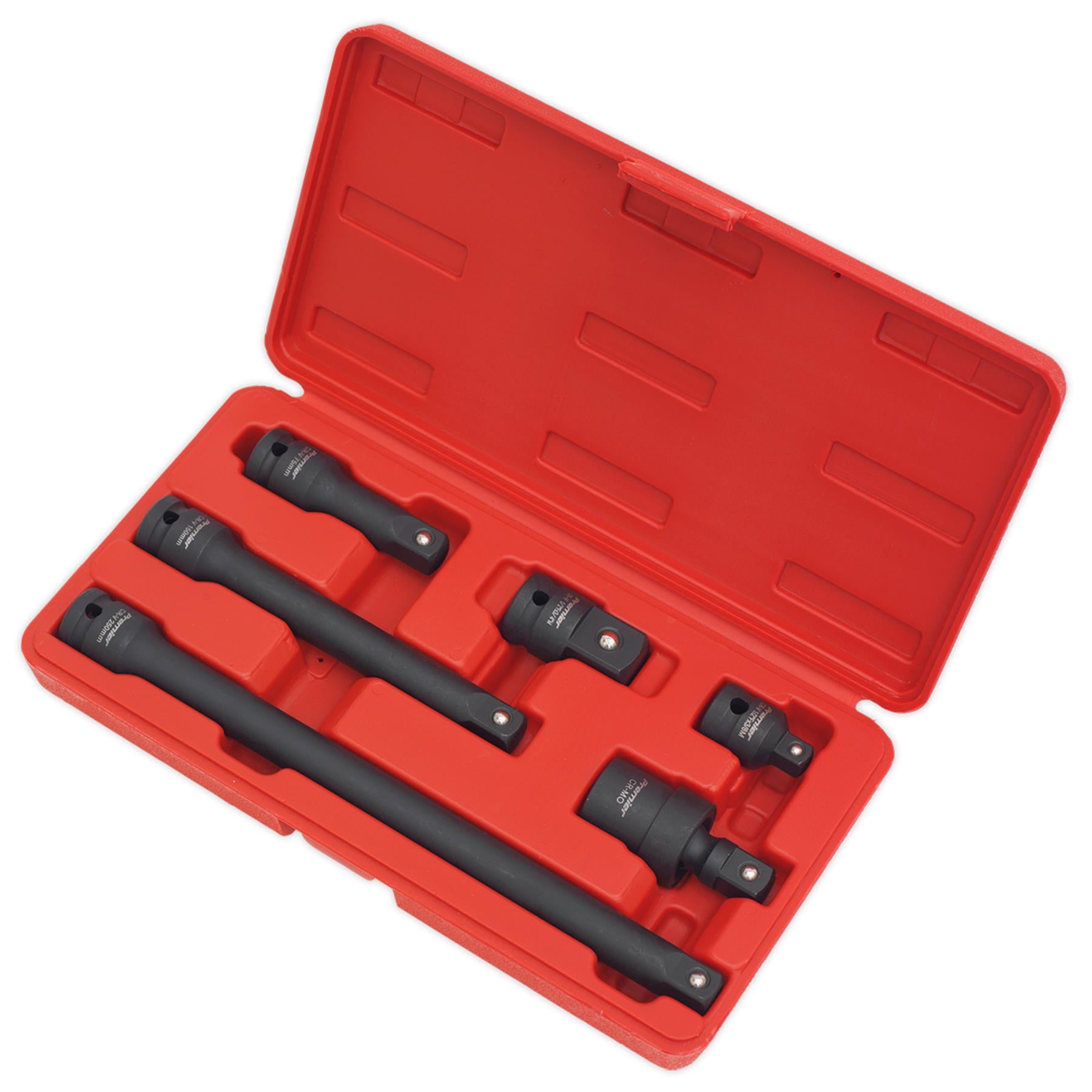 Sealey 6 Piece 1/2"Sq Drive Impact Adaptor & Extension Bar Set