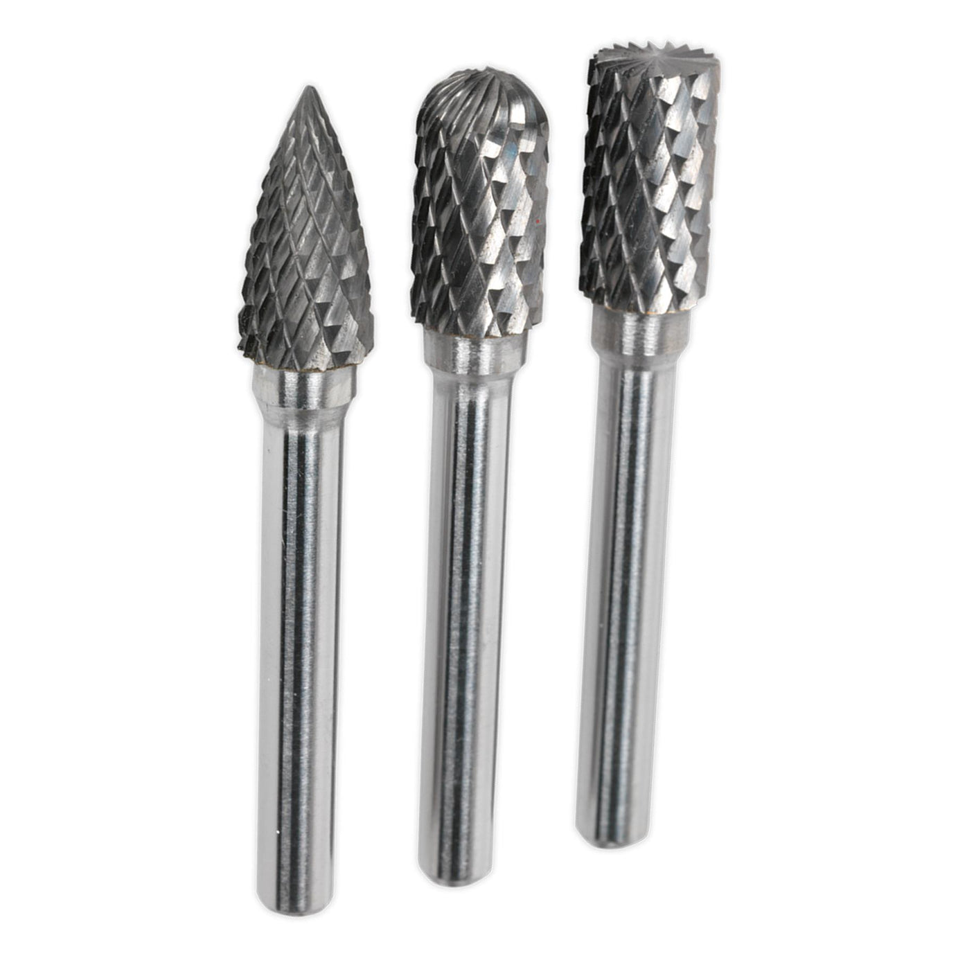 Sealey Tungsten Carbide Rotary Burr Set 3pc