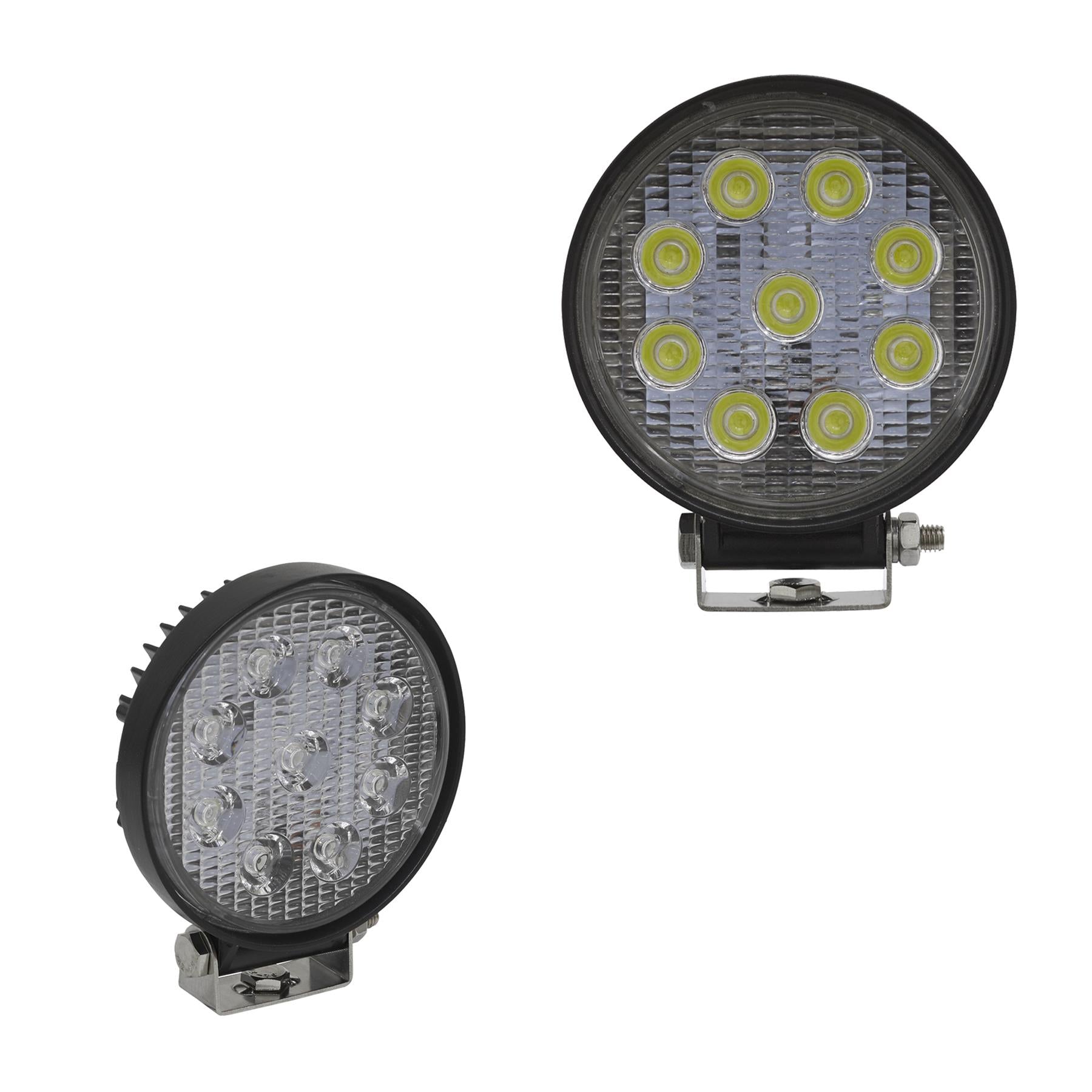 Sealey Round Work Light with Mounting Bracket 27W LED