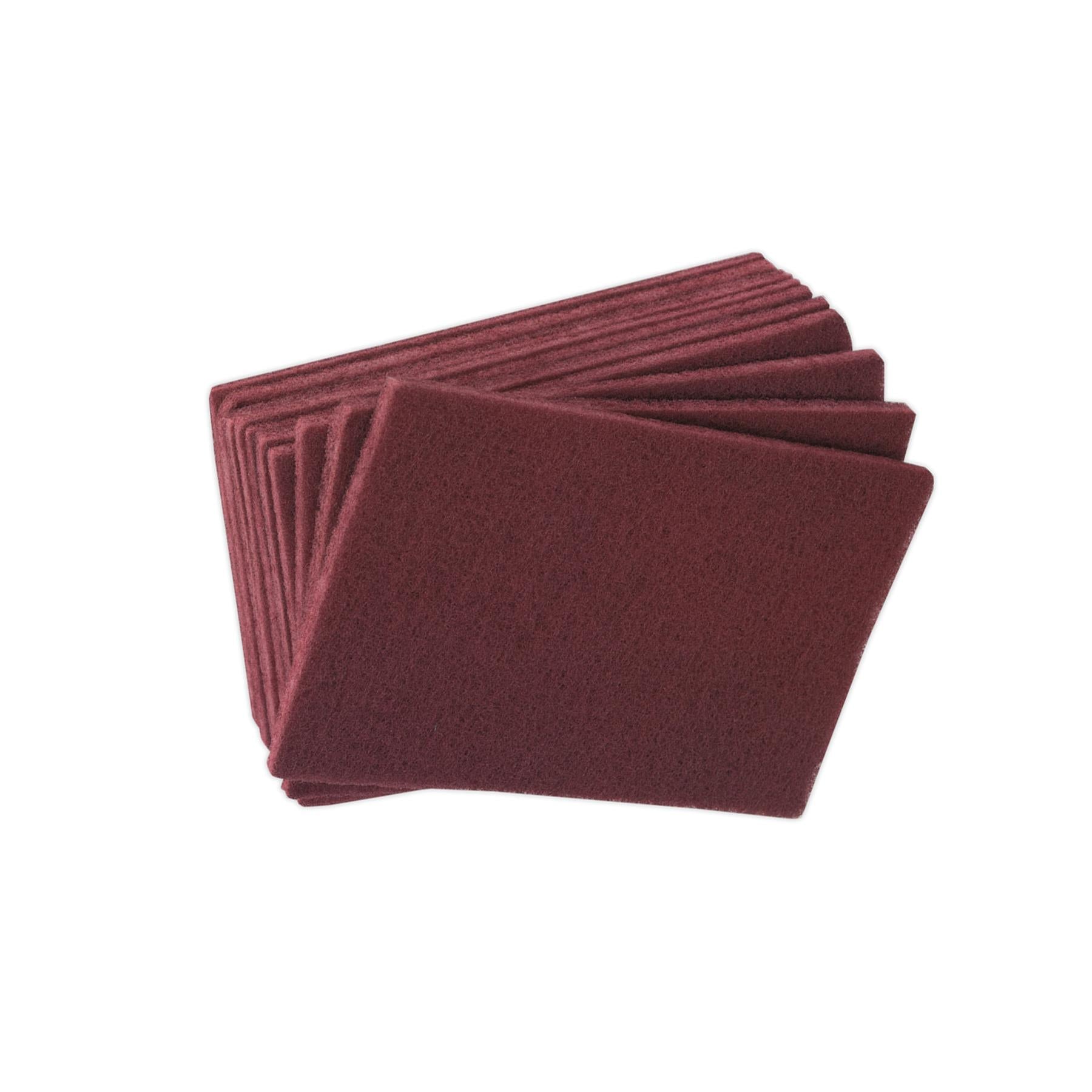 Sealey Abrasive Finishing Pad 150 x 230mm Medium Pack of 10