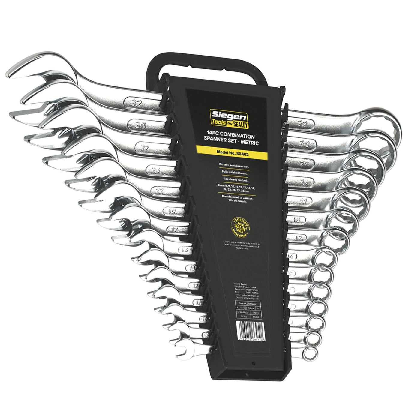 Sealey Combination Spanner Set 14pc Metric