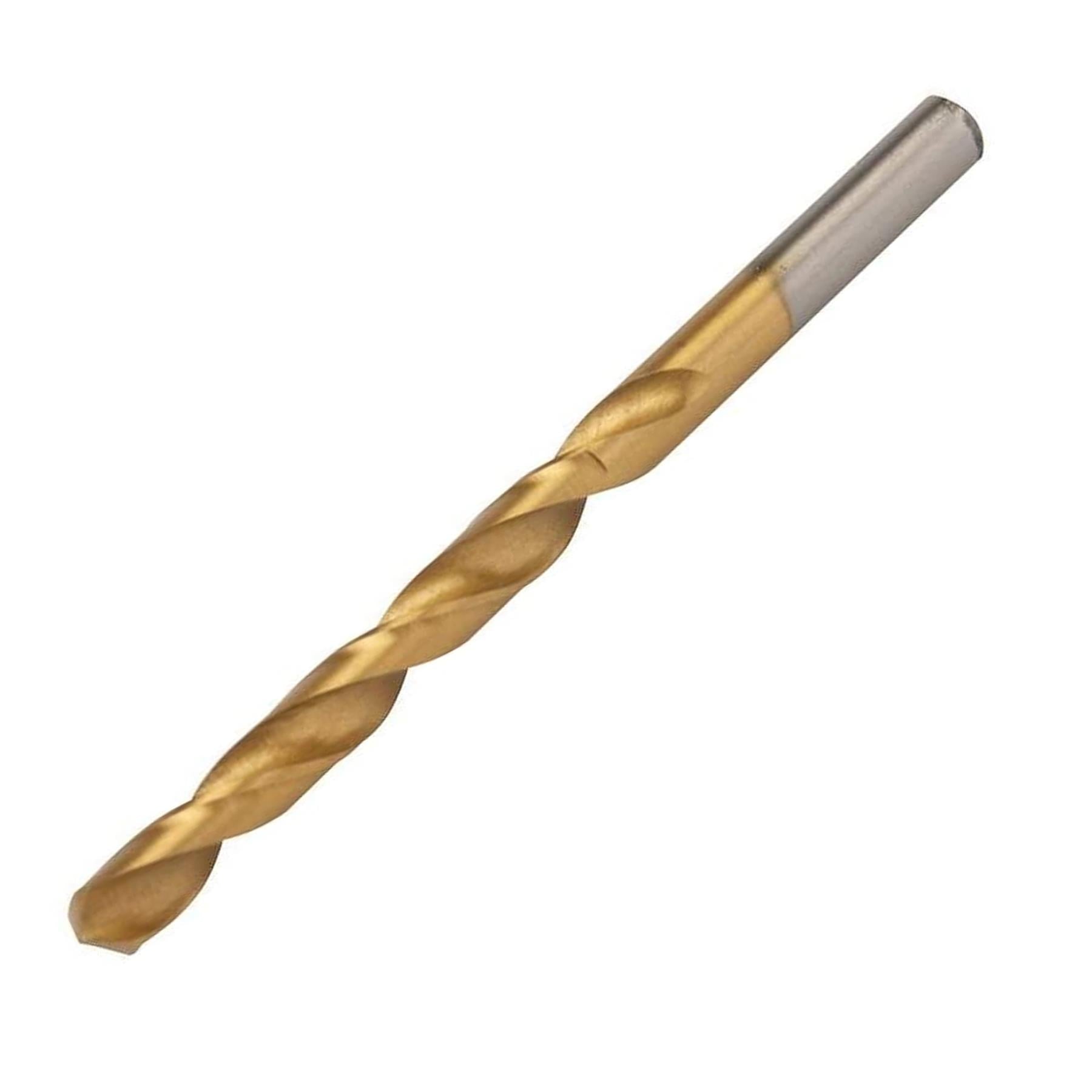 Hss Titanium-Coated Drill Bits 8.0mm Durable High Speed Metal Wood Plastic