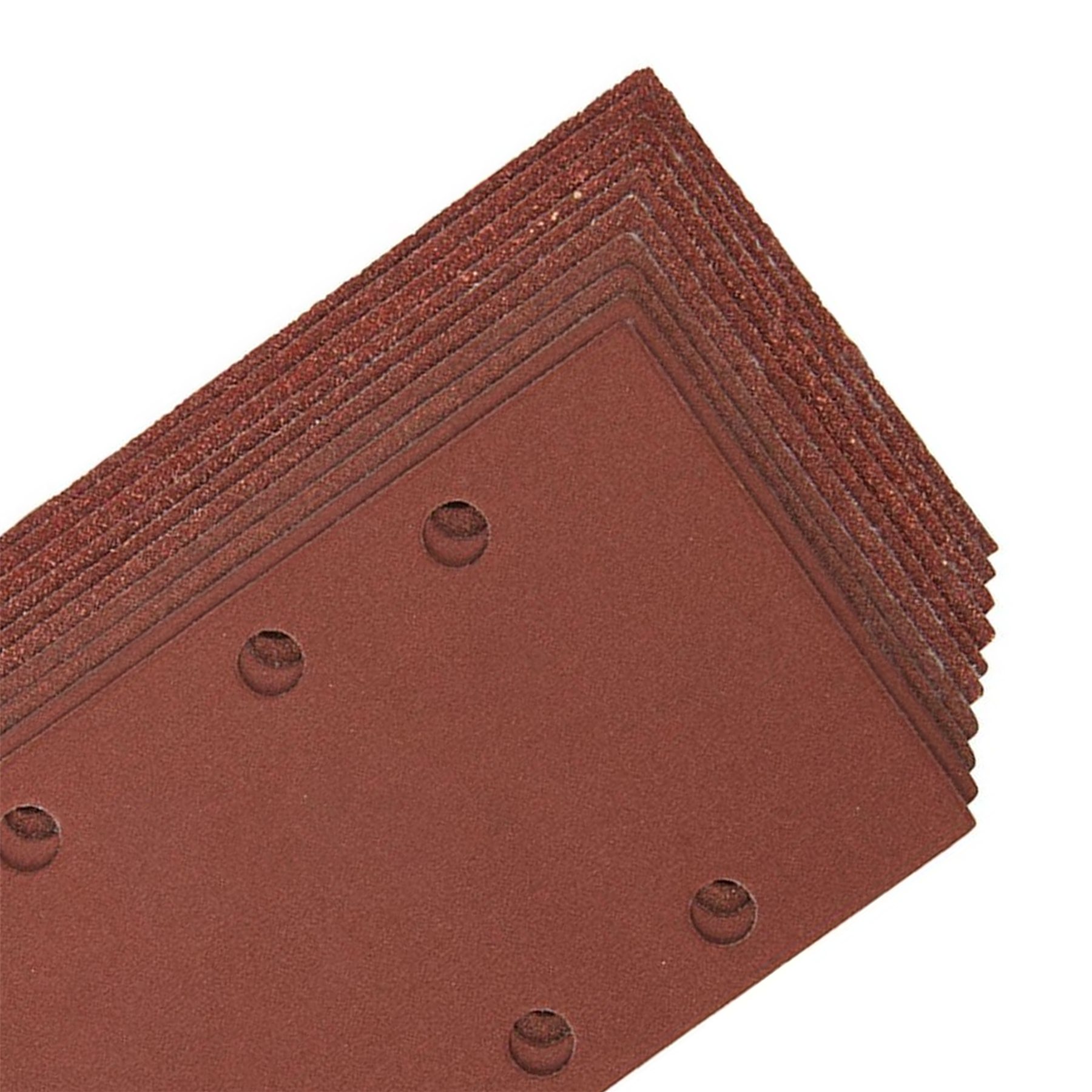 10 x 1/3 Punched Sanding Sheets, 93 x 190mm Sandpaper Pads Sander Hook and Loop Mix Grit