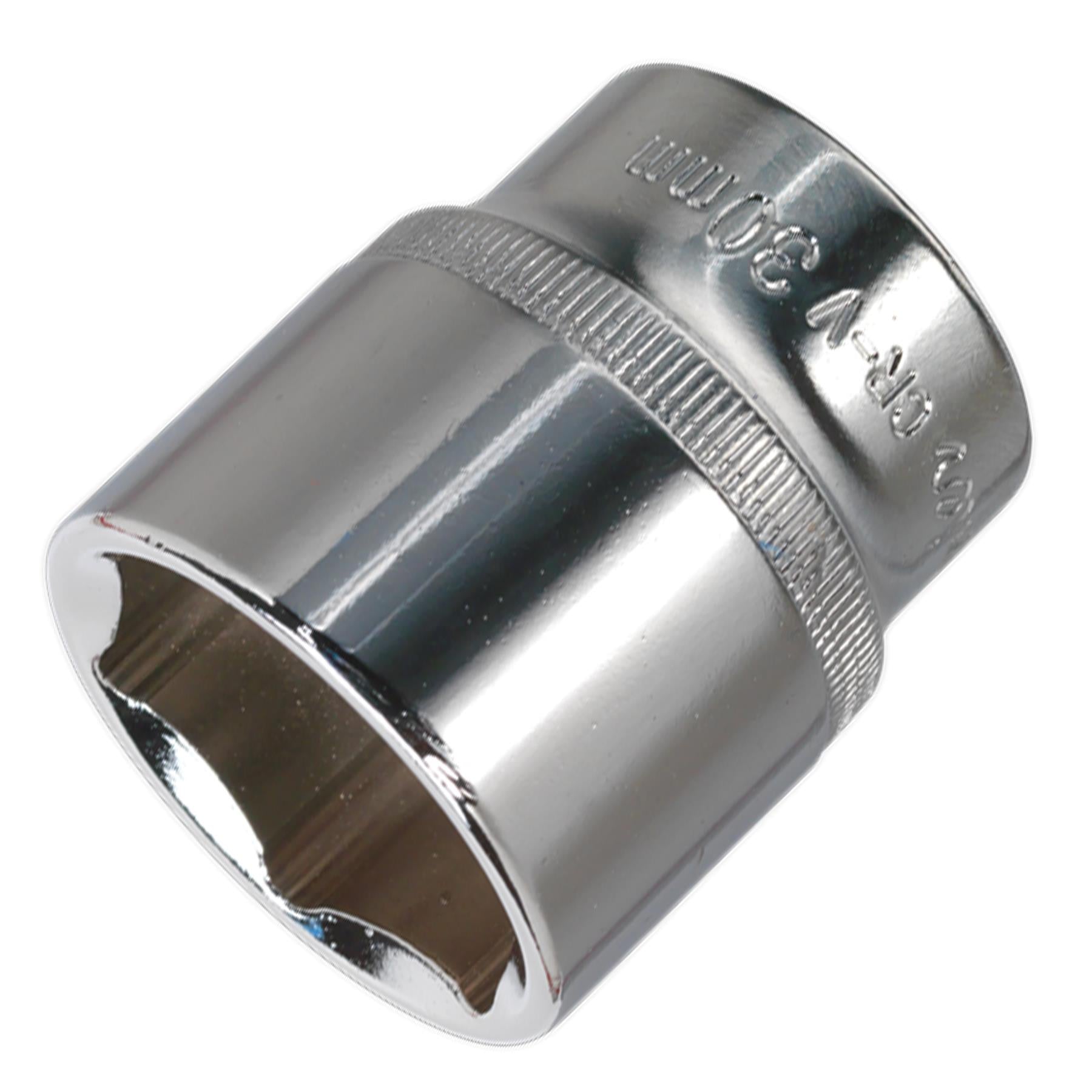Sealey WallDrive Socket 30mm 1/2"Sq Drive Fully Polished
