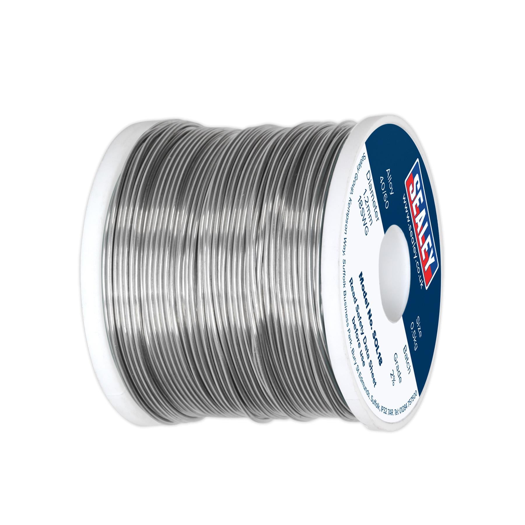 Sealey Solder Wire Quick Flow 1.2mm/18SWG 40/60 0.5kg Reel