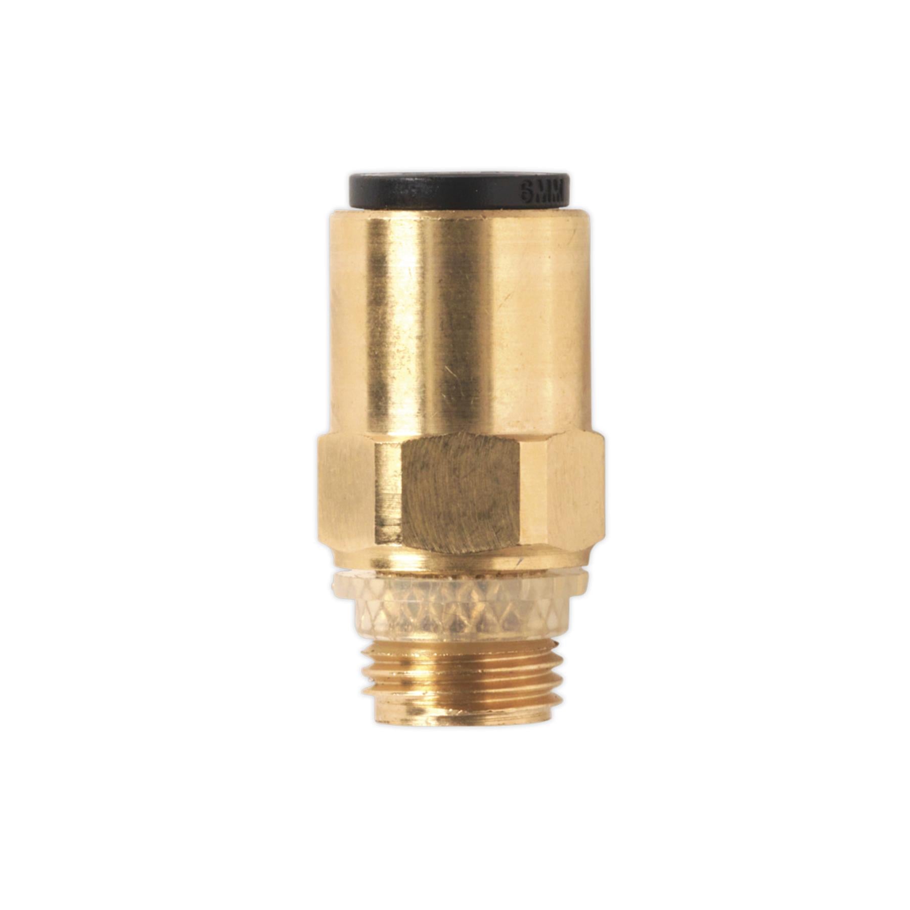 Sealey Brass SuperThread Str Adaptor 6mmx1/8"BSP Pk of 2 (RM010611)