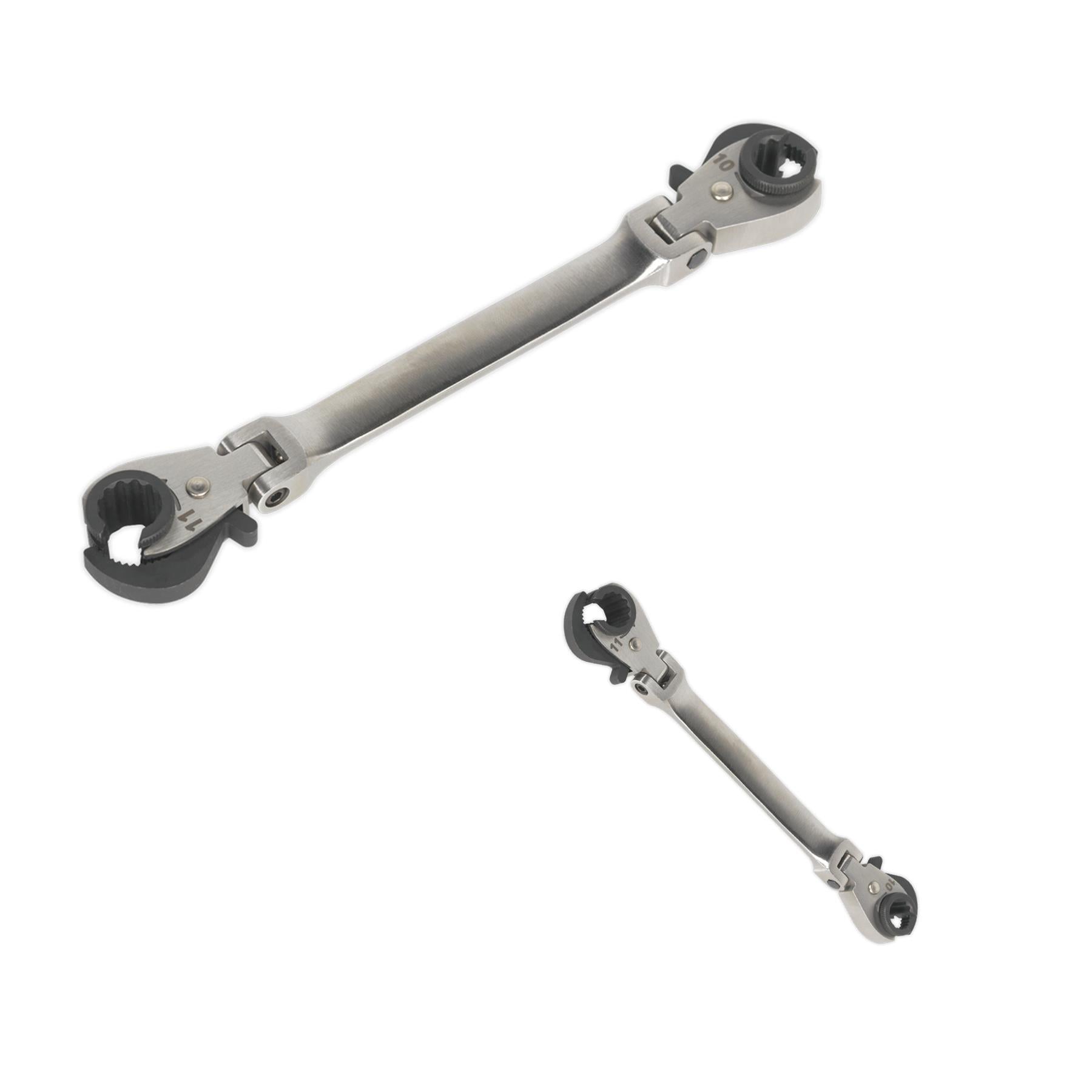 Sealey Brake Pipe Spanner Ratcheting 10 & 11mm
