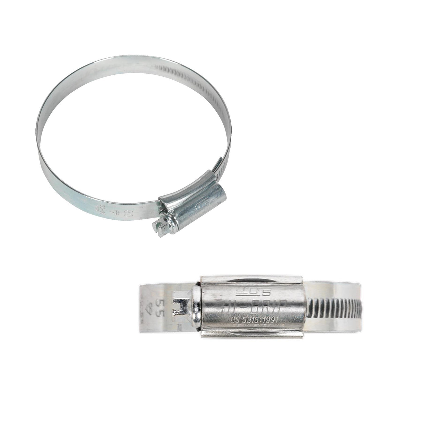 Sealey HI-GRIP Hose Clip Zinc Plated �60-80mm Pack of 10